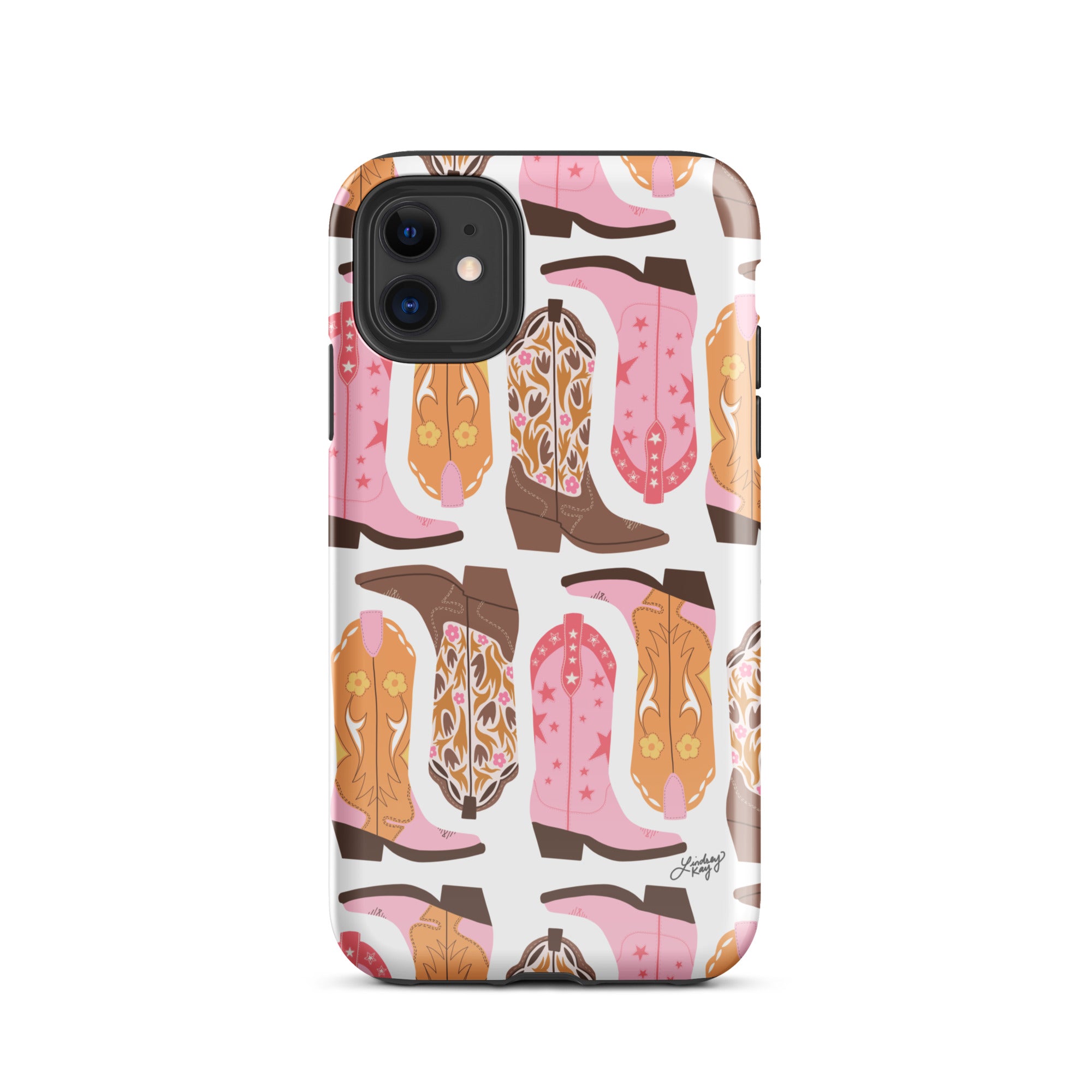Pink Cowboy Boots Pattern - Tough Case for iPhone®