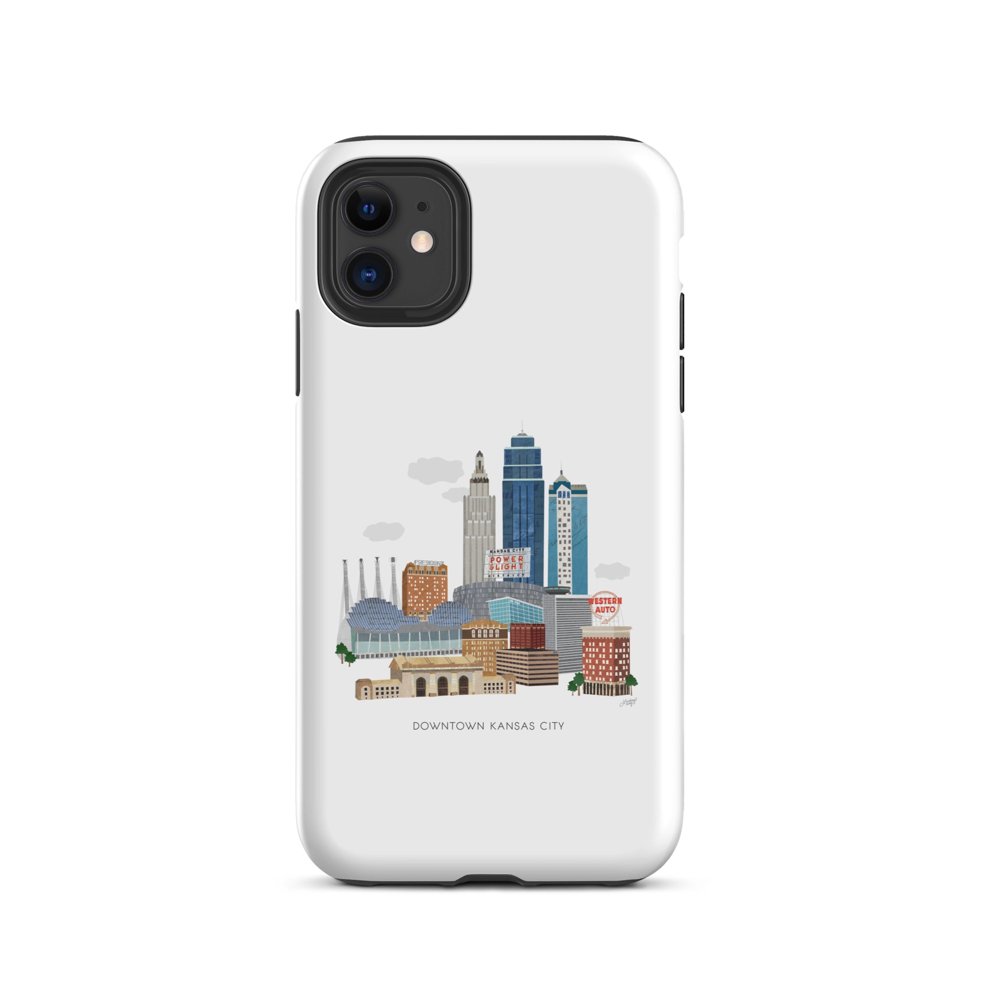 Kansas City Skyline Illustration - Tough Case for iPhone®