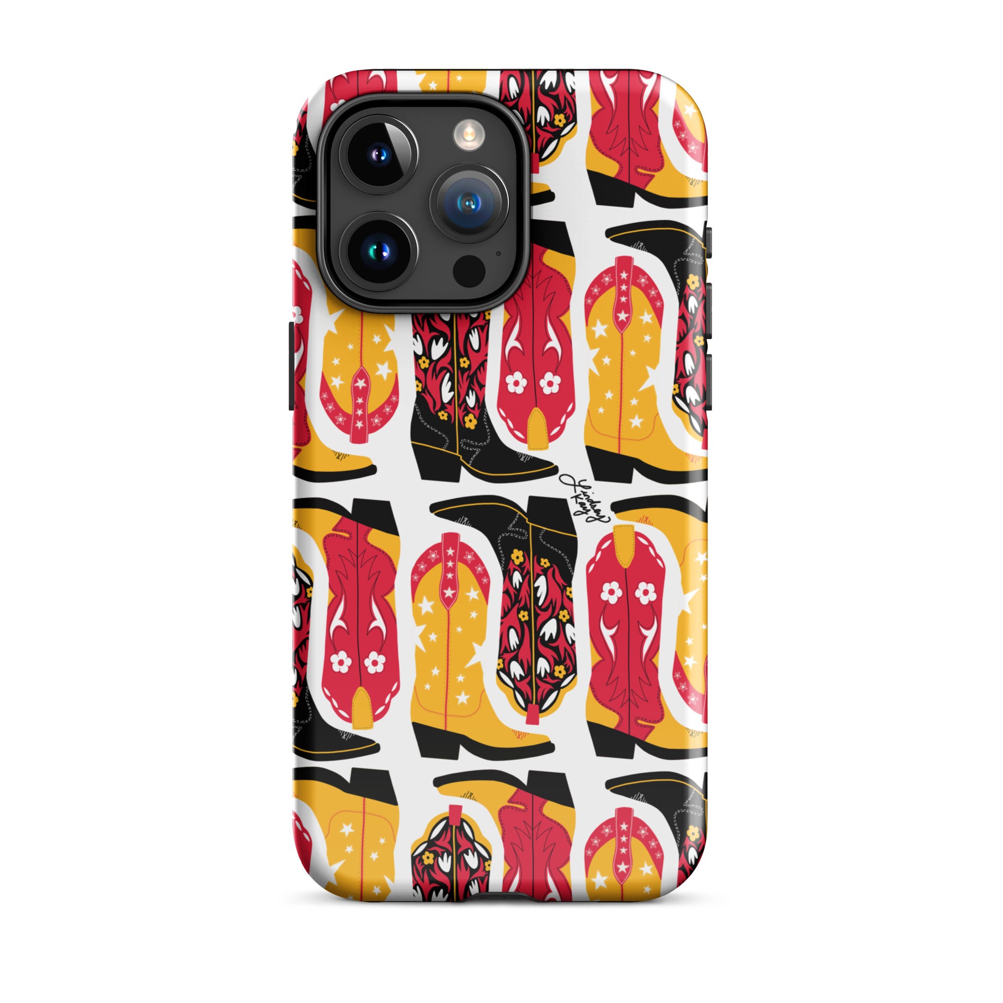 kansas city chiefs iphone case tough shockproof phone-case mobile accessories cute trendy super bowl cowboy boots taylor swift swiftie red yellow black midwest KC switftie football lindsey kay collective