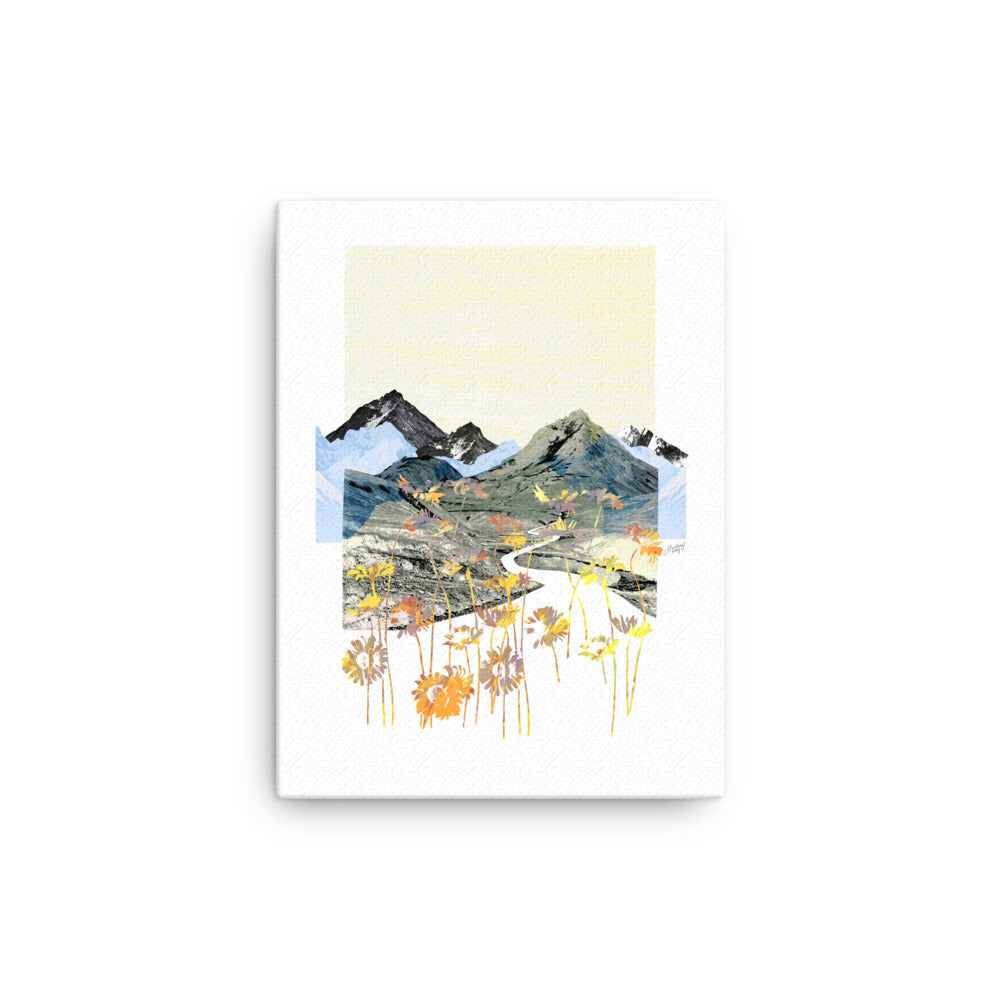 Daisy Mountain Collage - Canvas