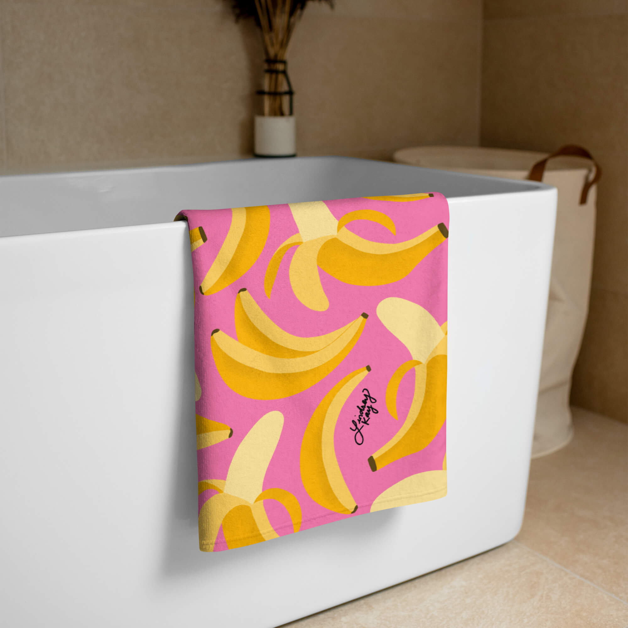 Patrón de Plátanos - Toalla de Playa