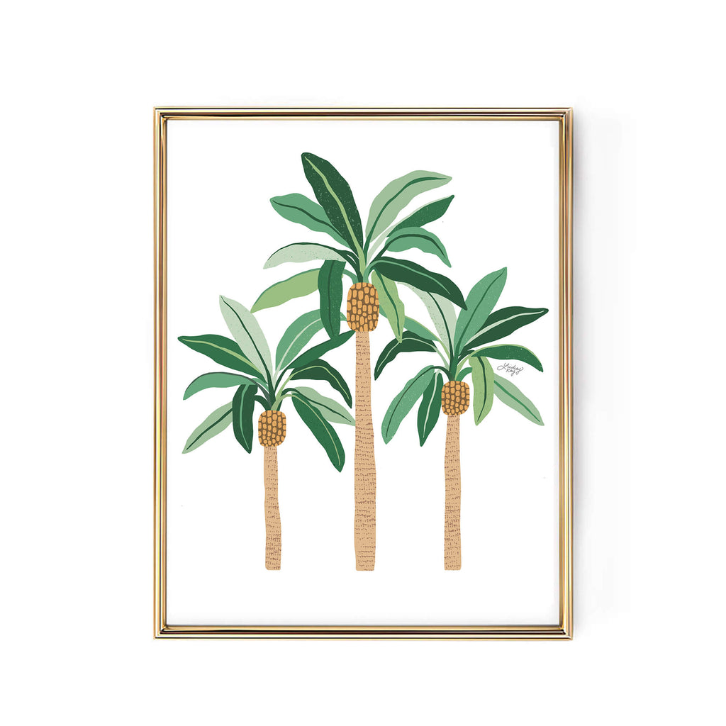 Palm Trees Illustration - Art Print