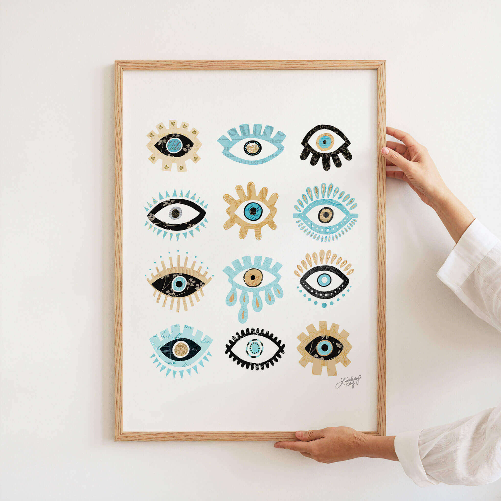 Evil Eyes Illustration - Art Print