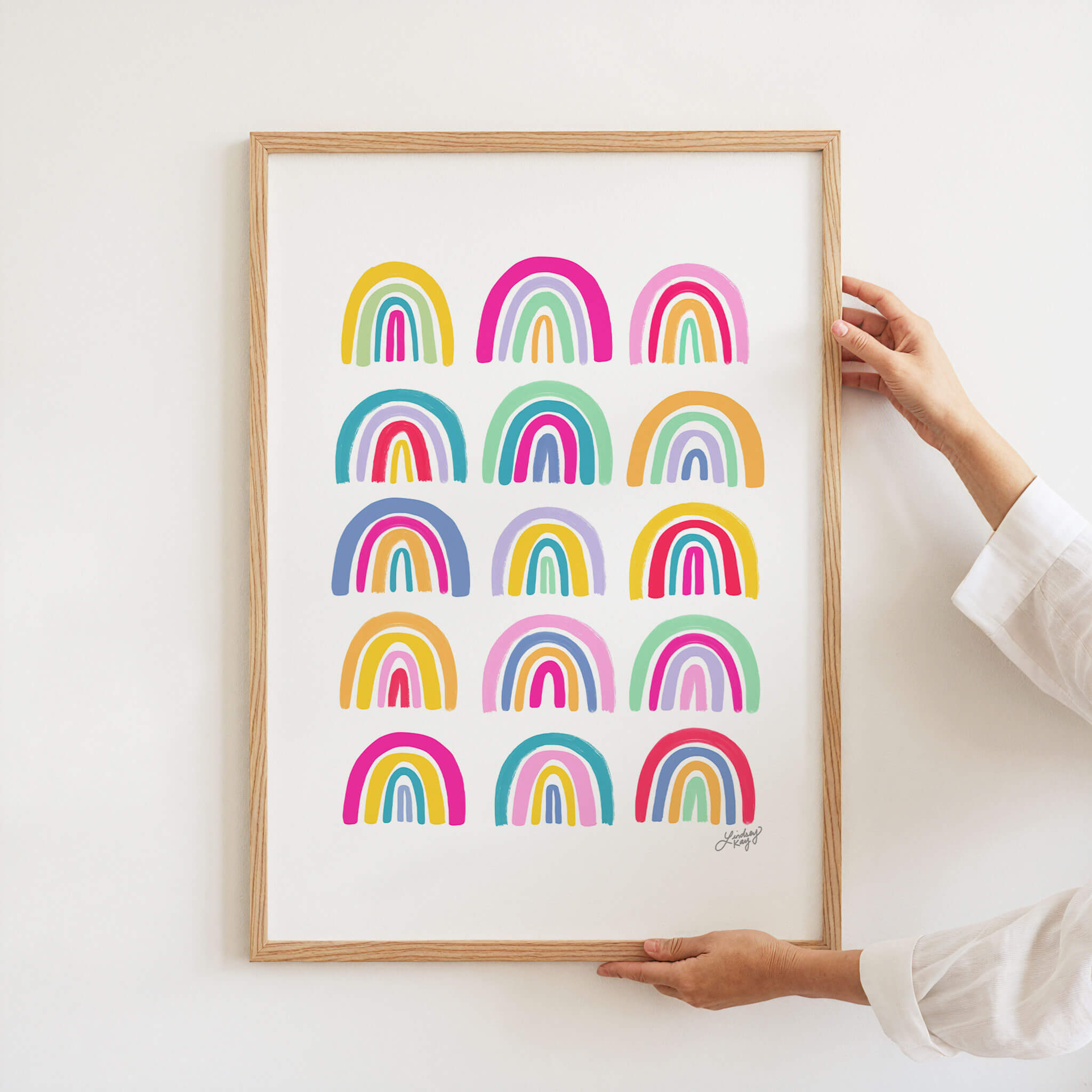 Colorful Rainbows Illustration - Art Print - Lindsey Kay Collective
