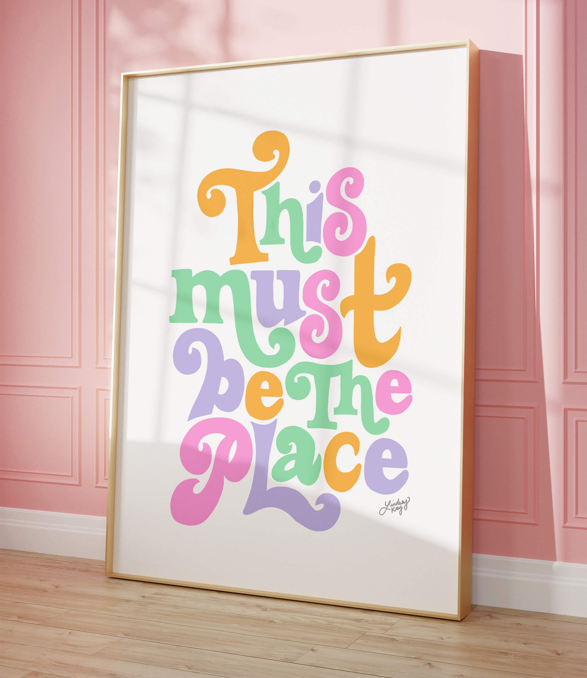 This Must Be The Place (Pastel Palette) - Art Print