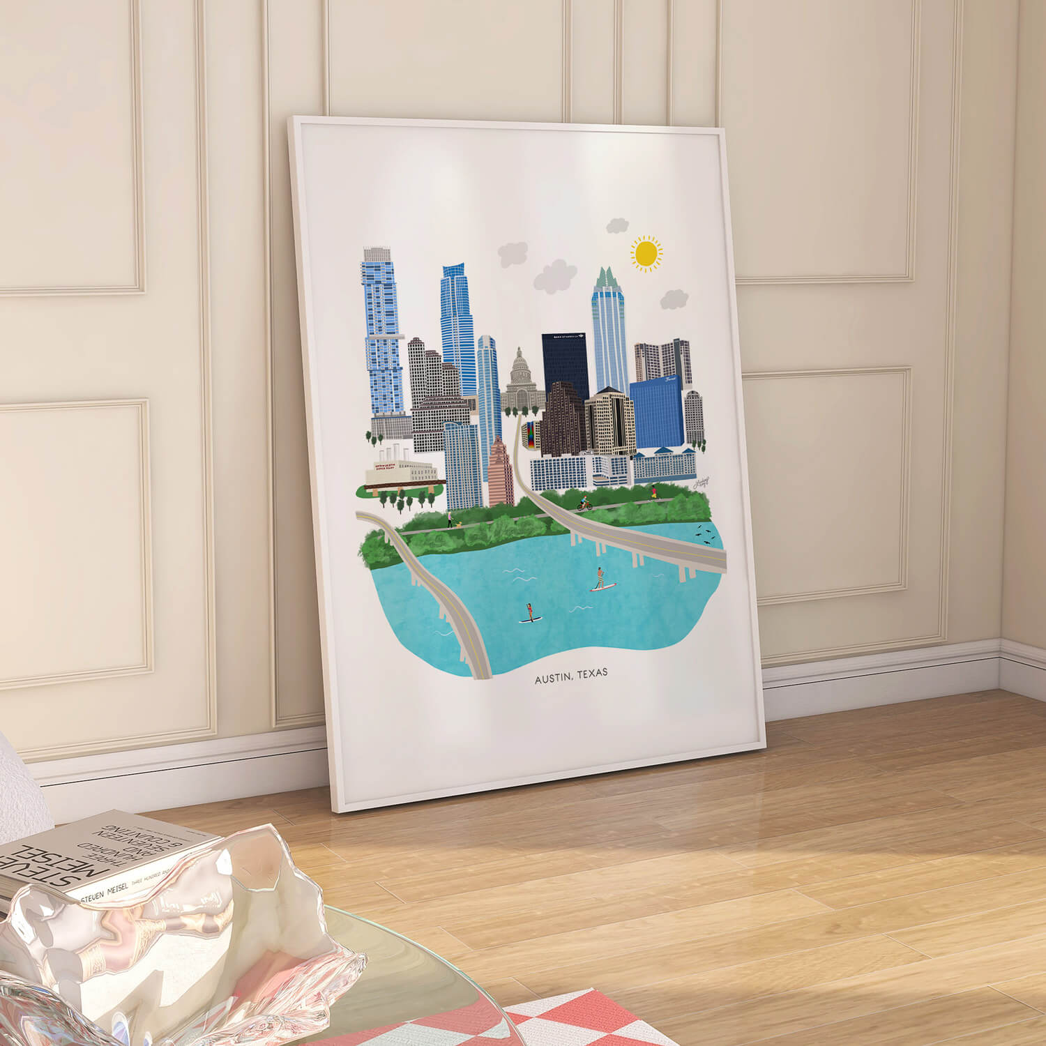 Austin Texas Illustration - Art Print