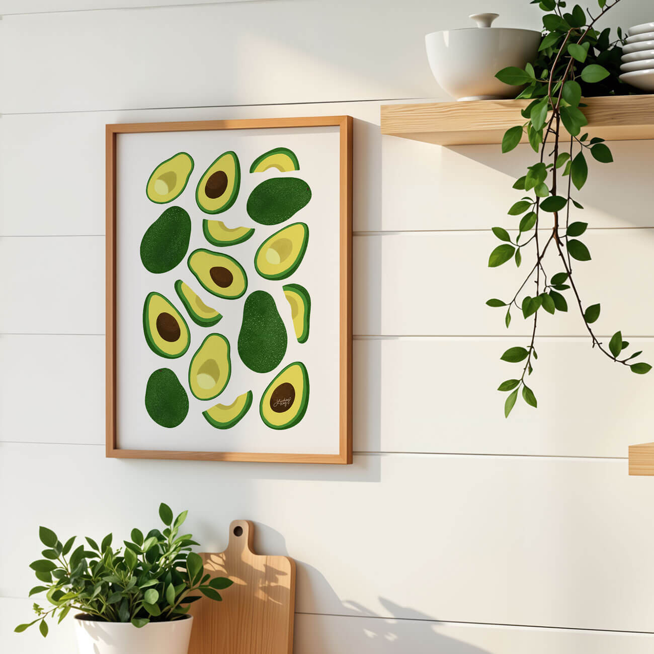 Avocados Illustration - Art Print
