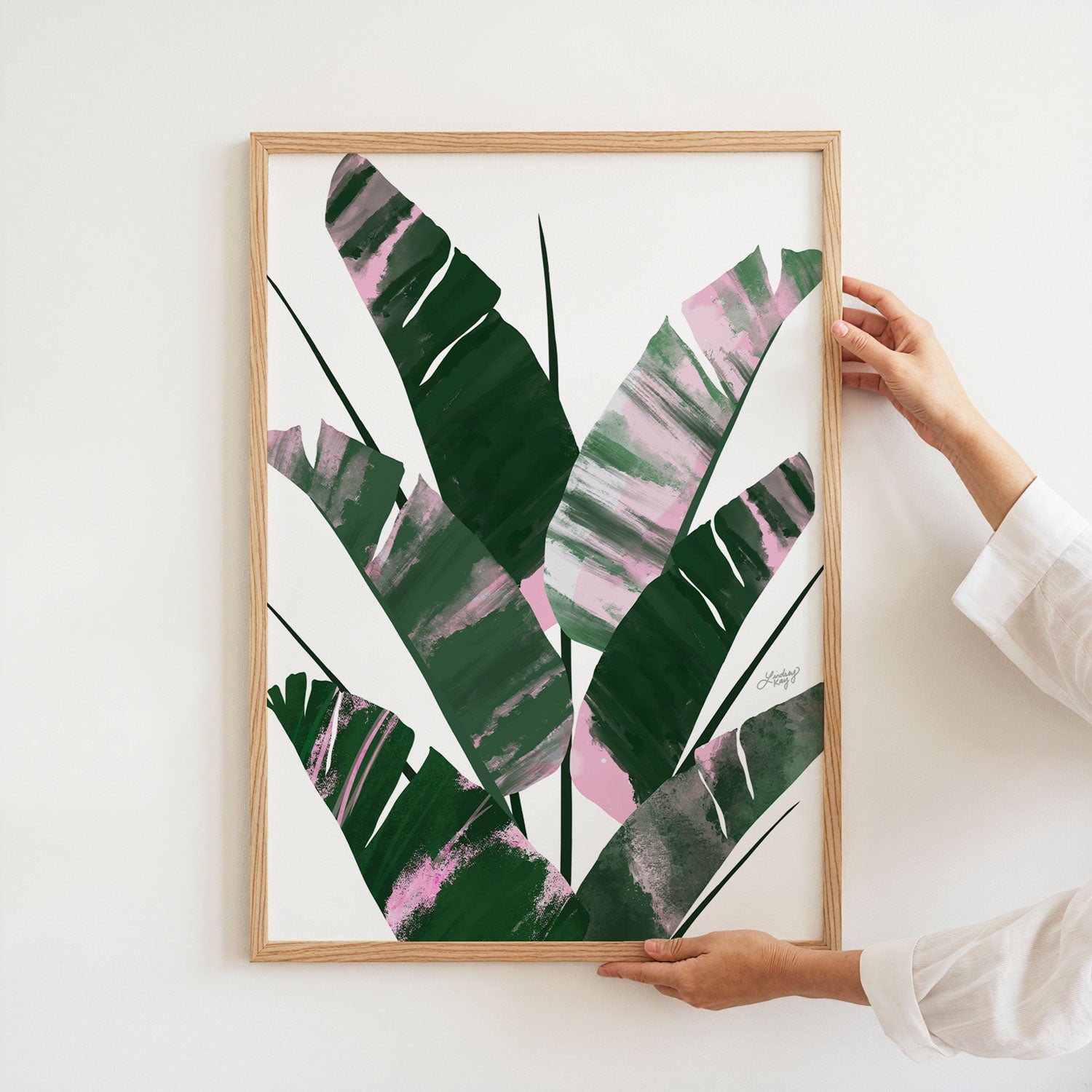 Banana Leaf Plant Collage Illustration - Art Print - Lindsey Kay Collective