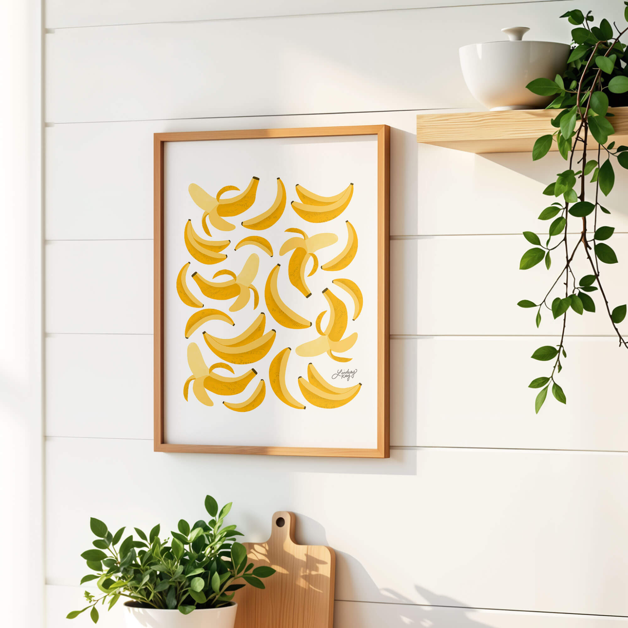 Bananas Illustration - Art Print