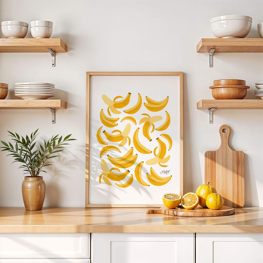 Bananas Illustration - Art Print