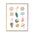seashells patterned cute trendy beachy art print wall-art poster decor dorm-room oceanic sea-life ocean water shell girly lindsey kay collective 