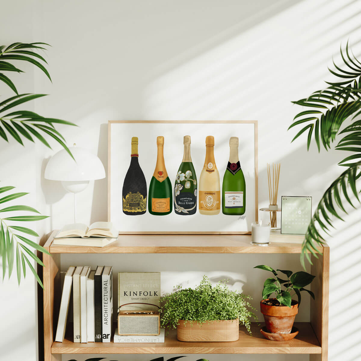 Illustration de bouteilles de tequila - Impression d’art