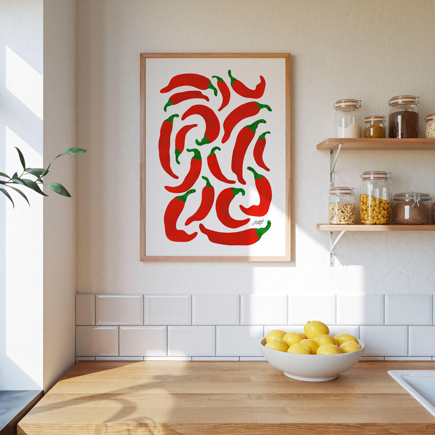 Chili Pepper Illustration - Art Print