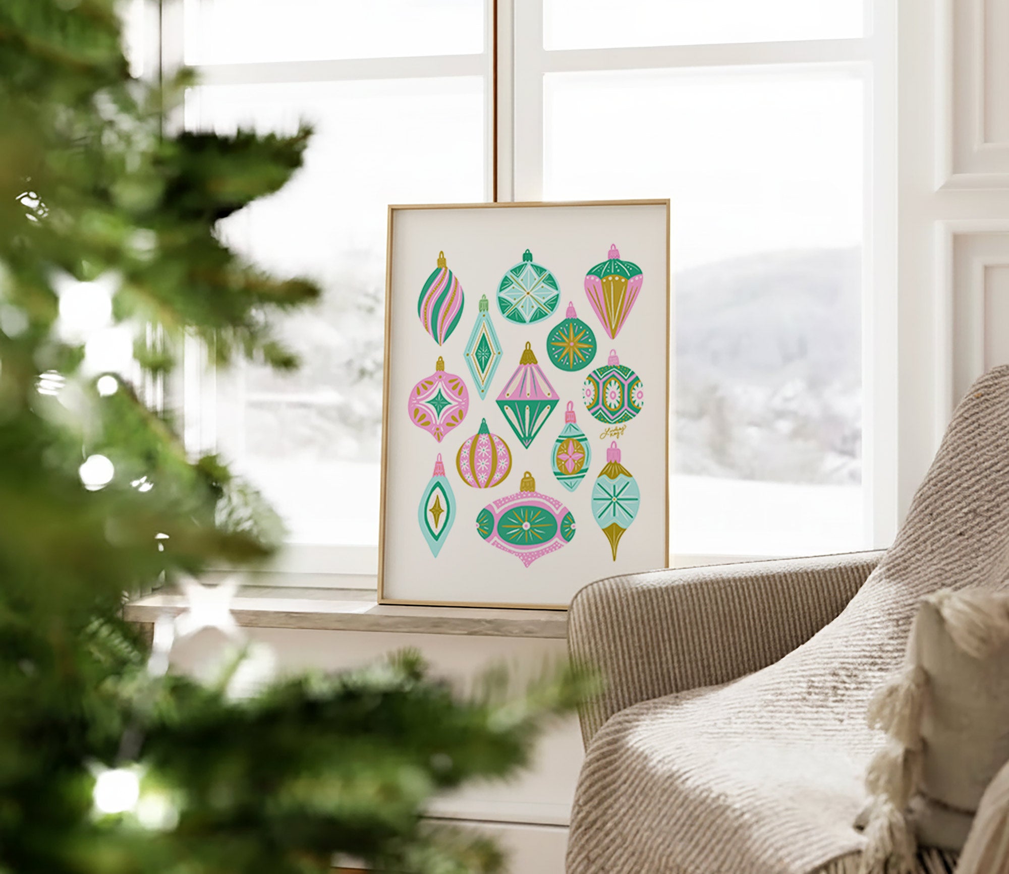 Ilustración de collage de plantas de hoja de plátano - Impresión de arte