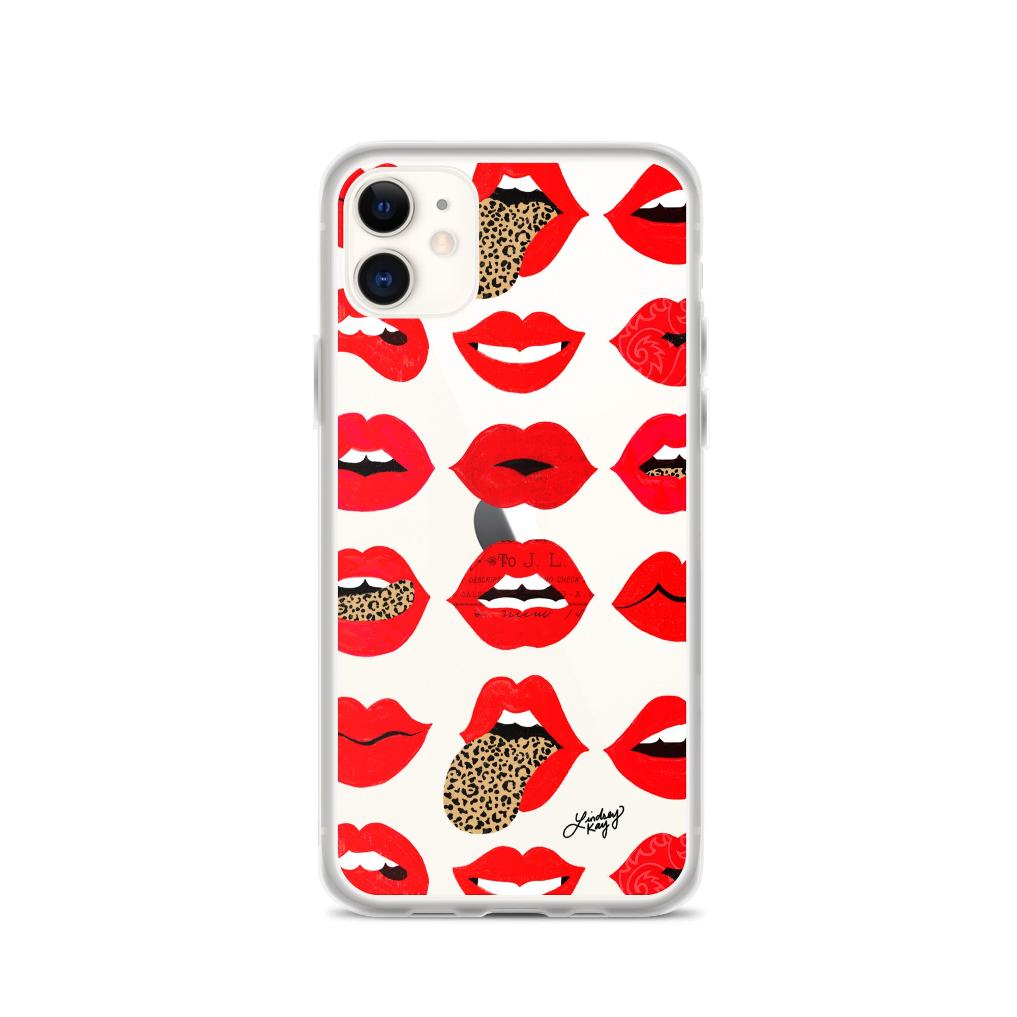 Labios de amor de leopardo - Funda transparente para iPhone®