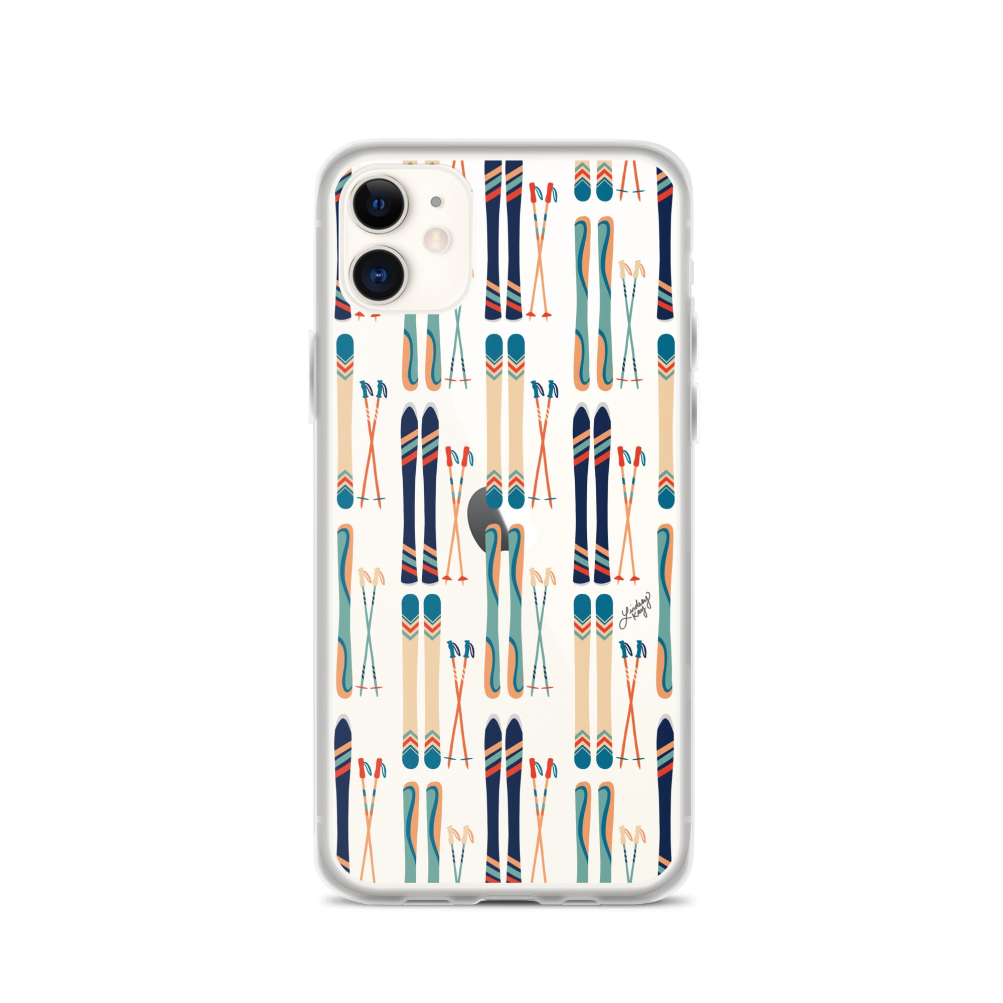 Esquís y bastones - Funda transparente para iPhone®