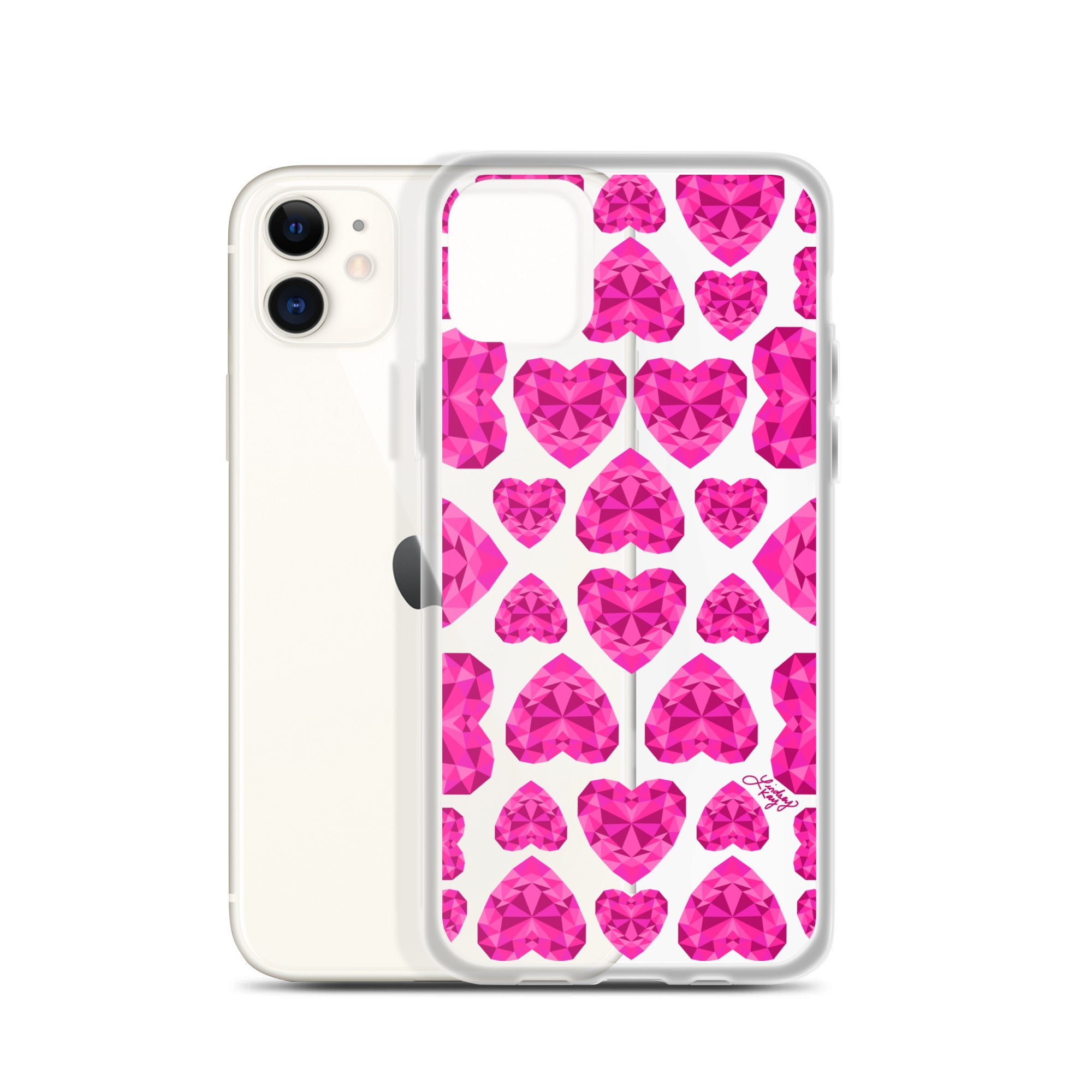 Pink Jewels - Clear Case for iPhone®