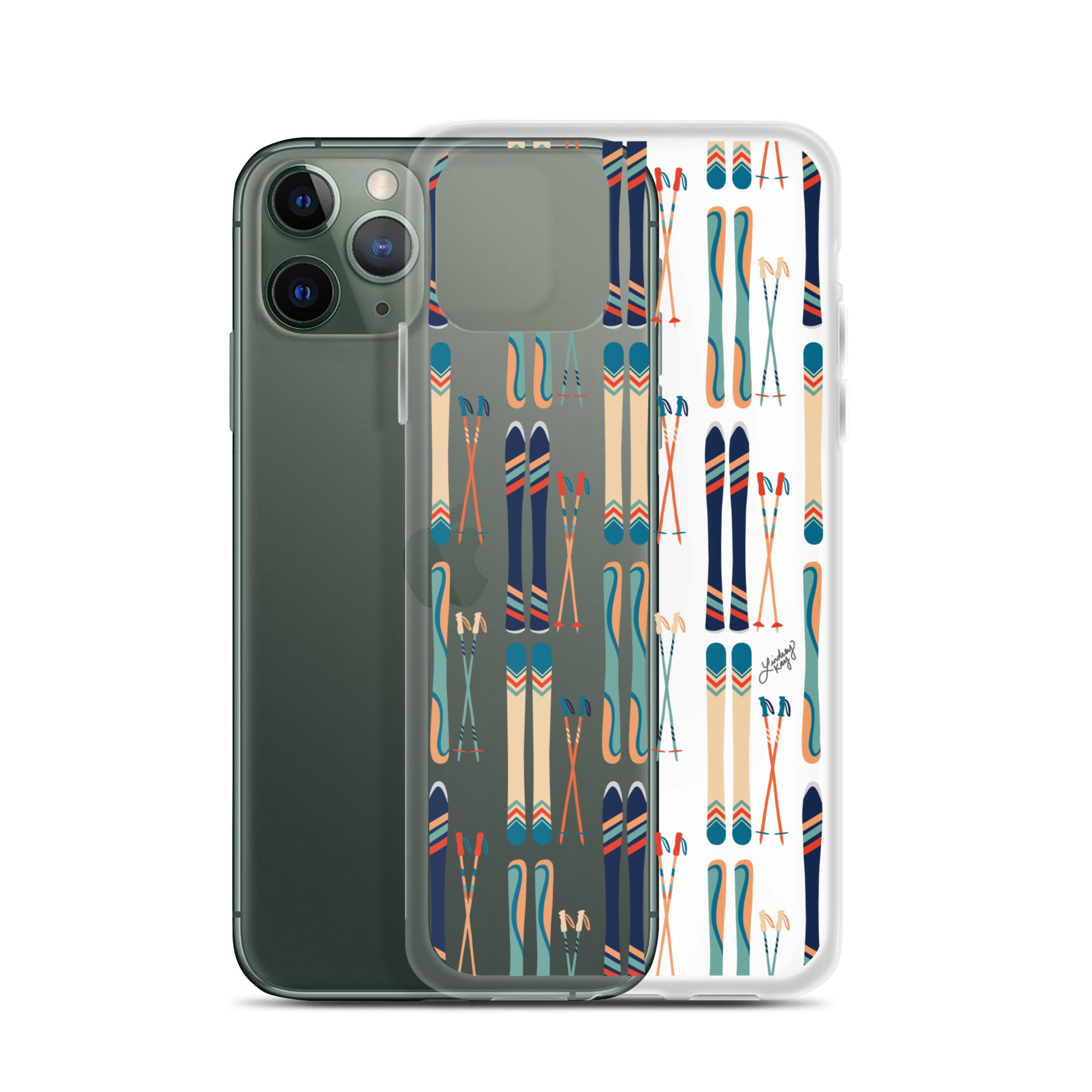 Esquís y bastones - Funda transparente para iPhone®