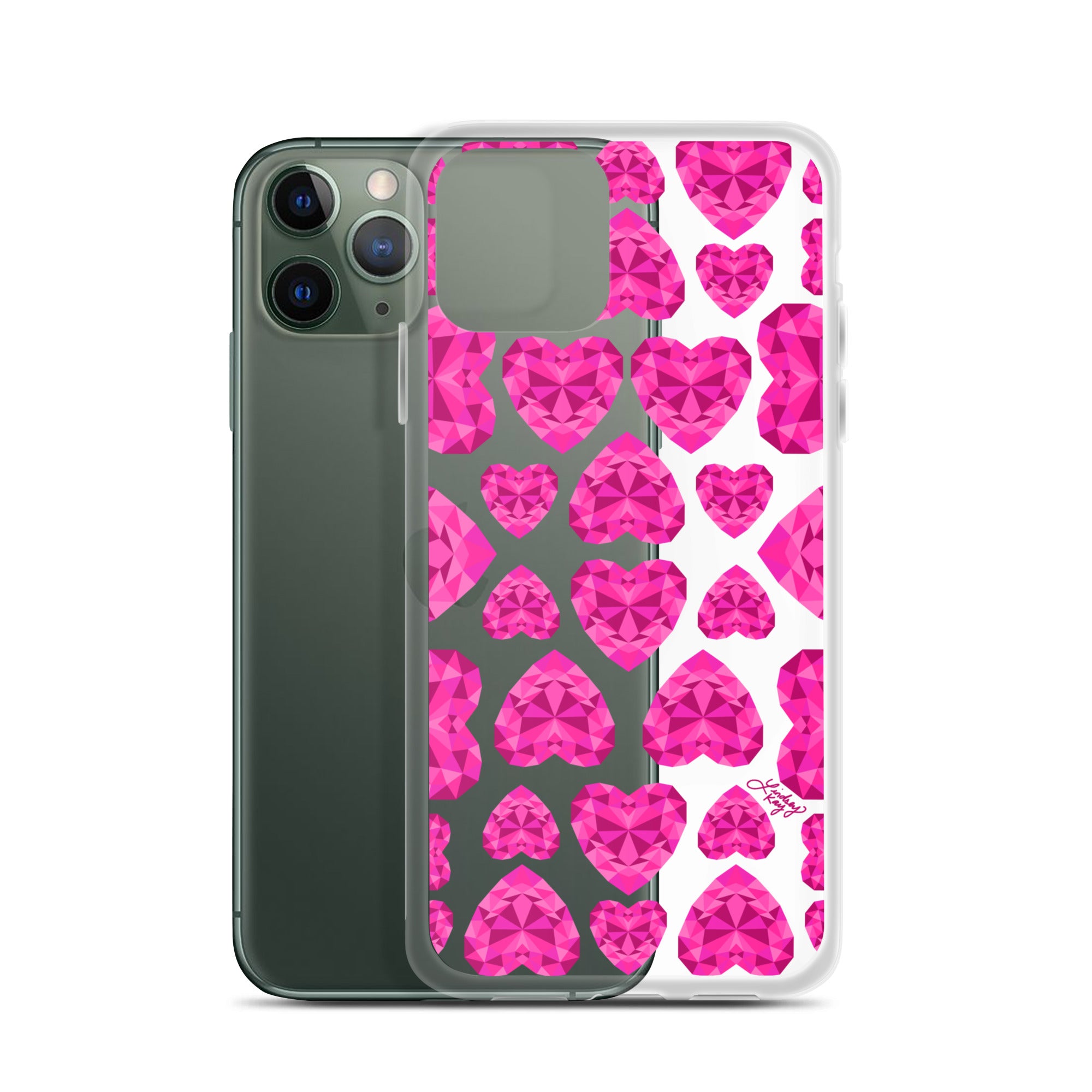 Pink Jewels - Clear Case for iPhone®