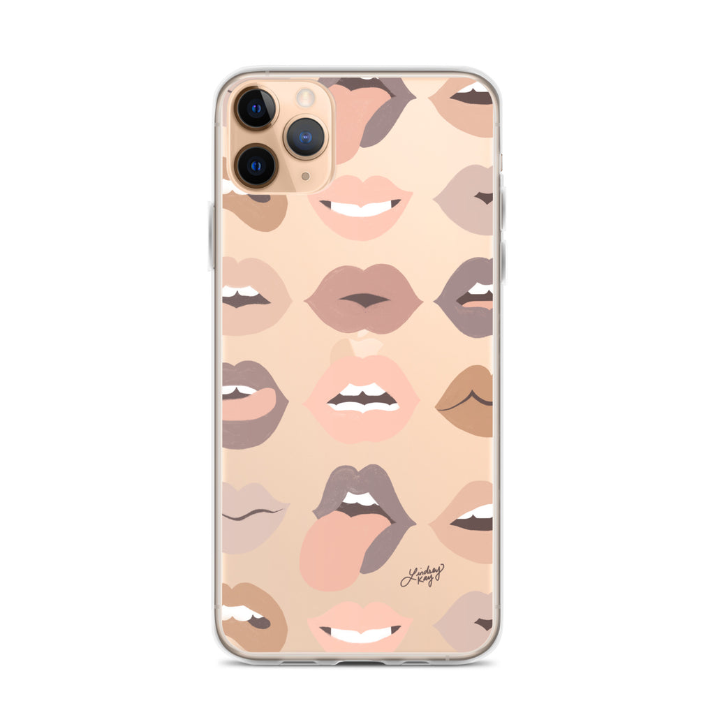 Neutral Lips of Love - Clear Case for iPhone®