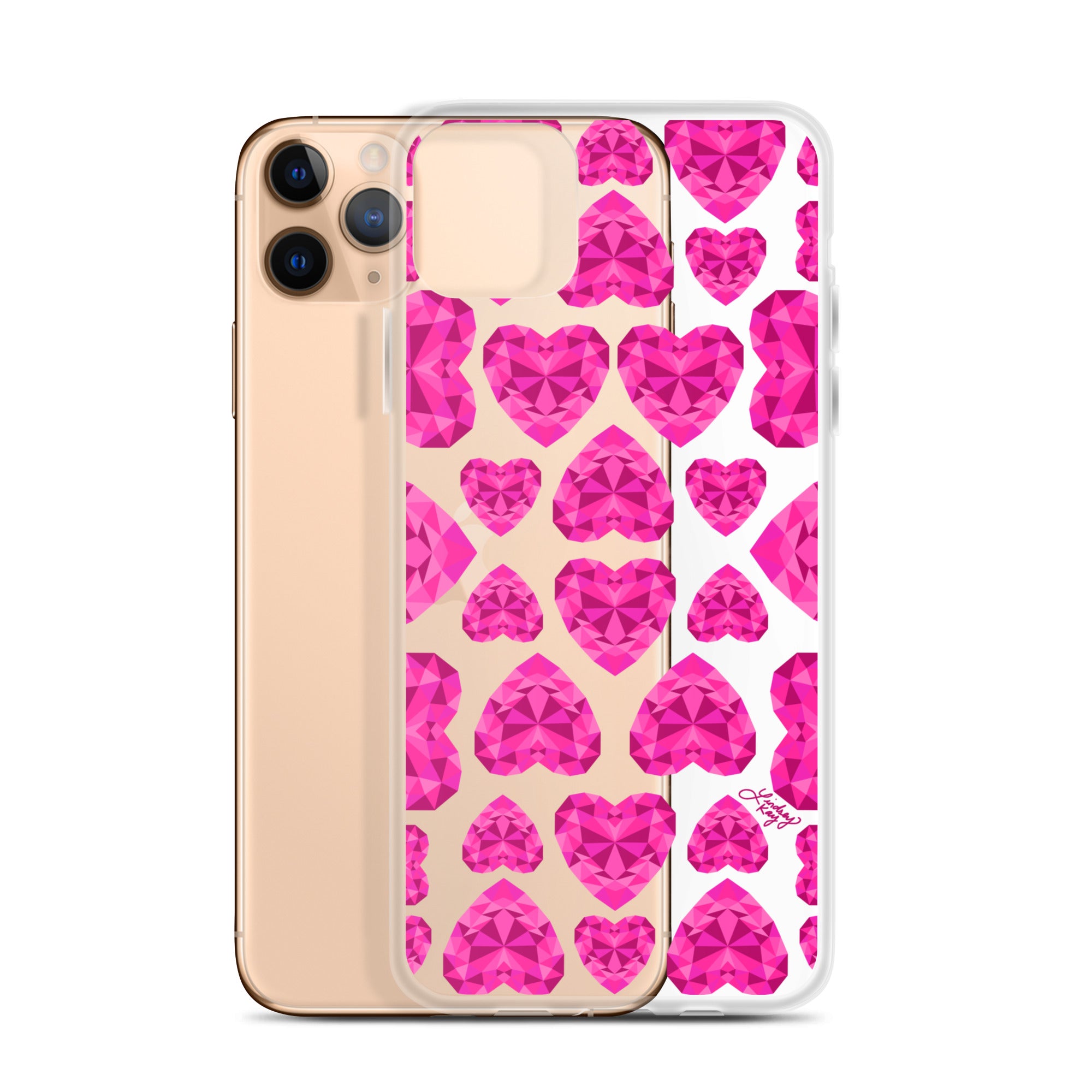 Pink Jewels - Clear Case for iPhone®