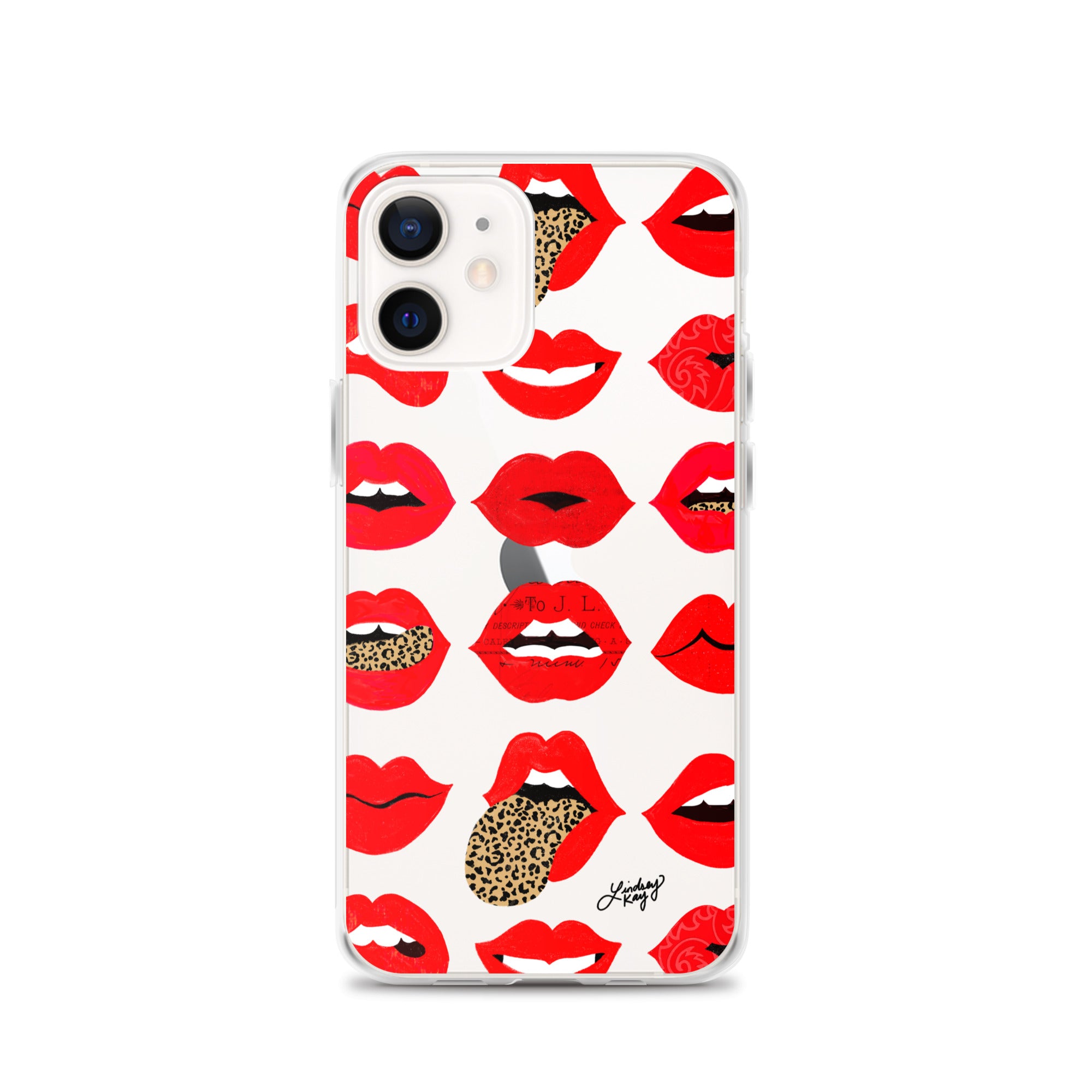 Labios de amor de leopardo - Funda transparente para iPhone®