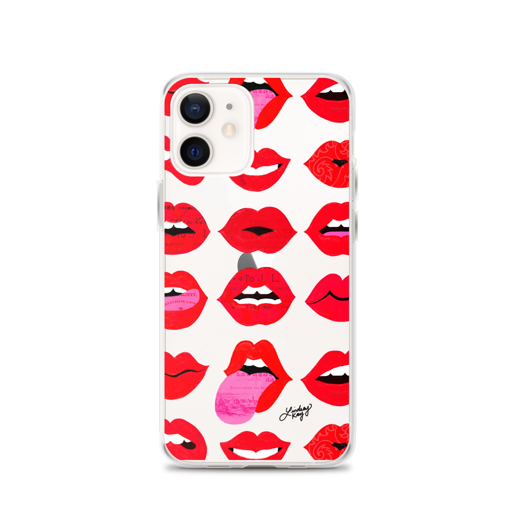 Labios rojos de amor - Funda transparente para iPhone®