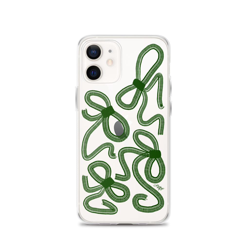 Forrest Green Ribbons - Clear Case for iPhone®