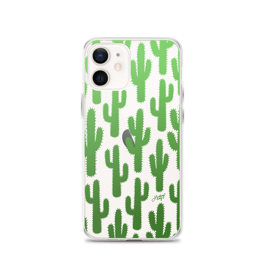 Gradient Green Cactus - Clear Case for iPhone®