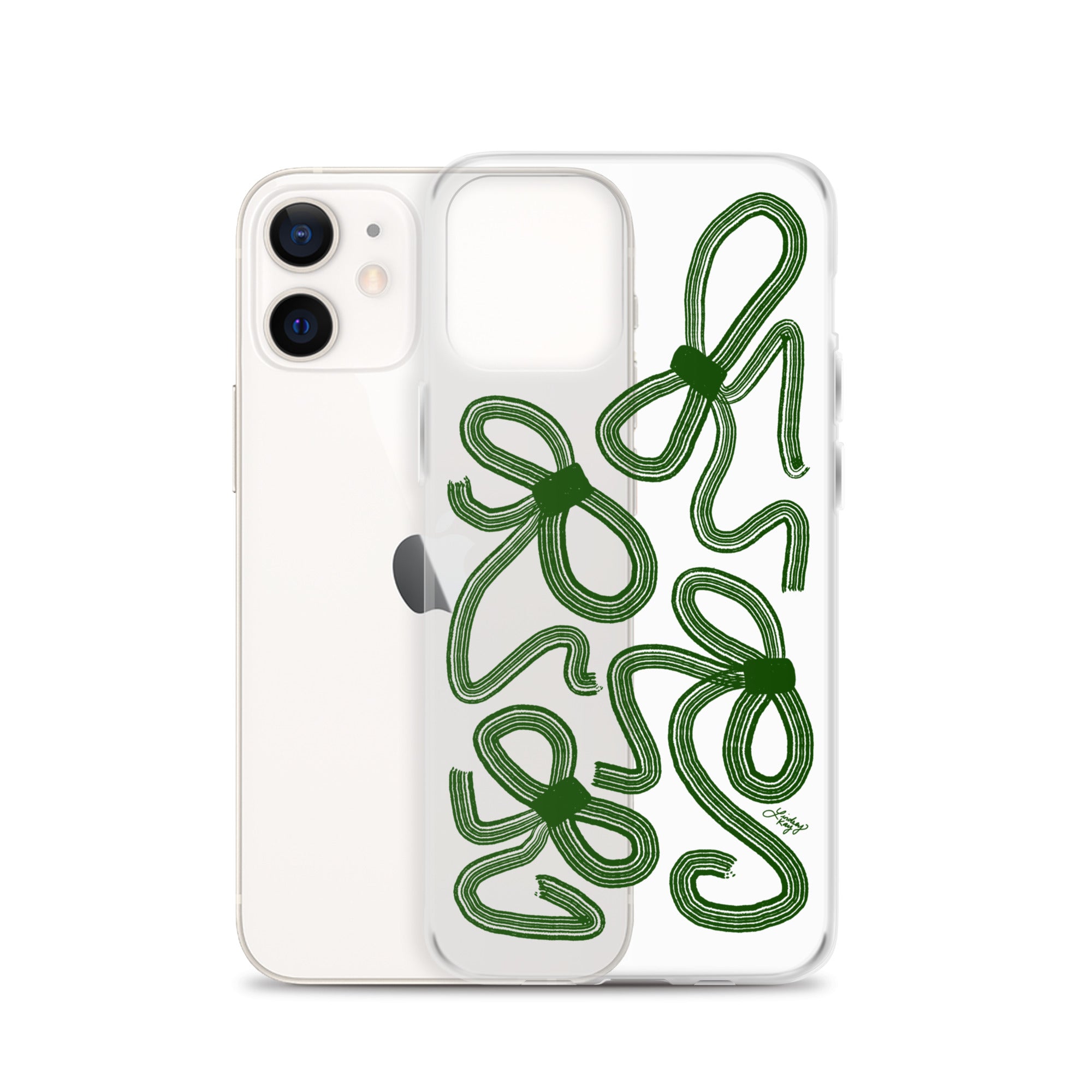 Forrest Green Ribbons - Clear Case for iPhone®