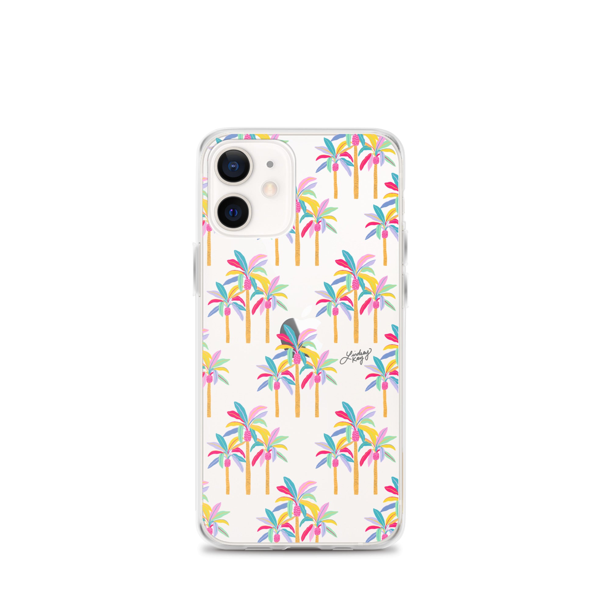 Palm Tree Pattern (Pastel Palette) - Clear Case for iPhone®