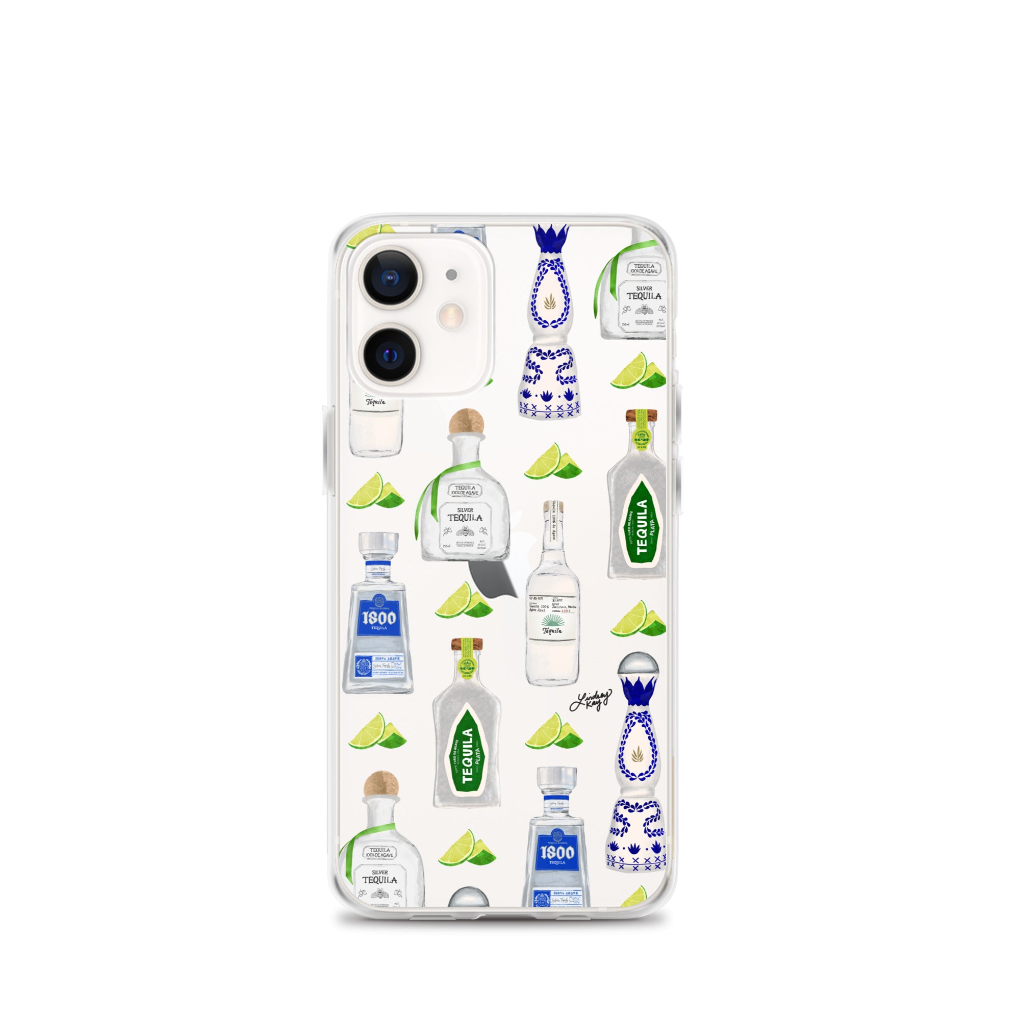 Tequila Bottles Illustration - Clear Case for iPhone®