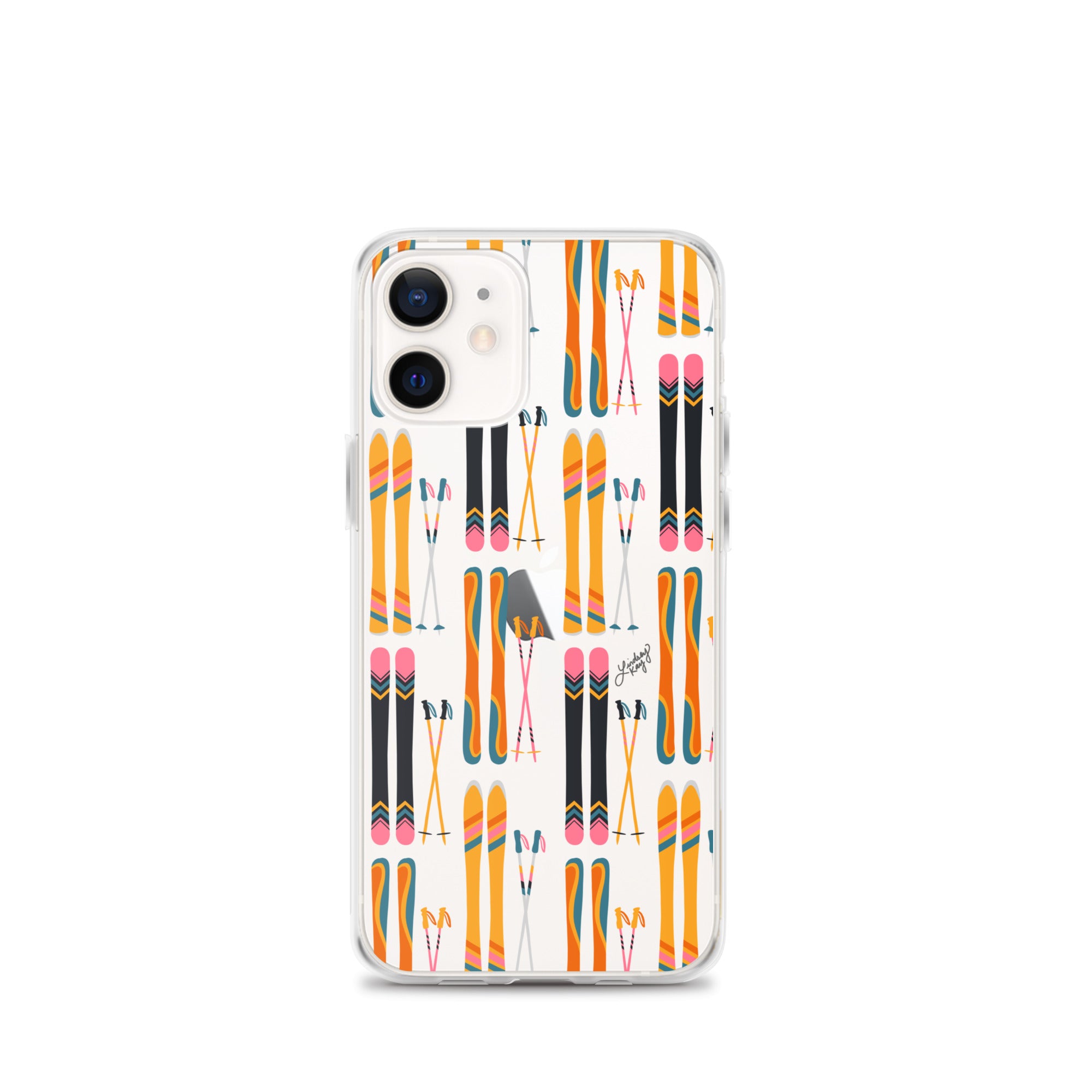 Skis and Poles Patterned - Clear Case for iPhone®