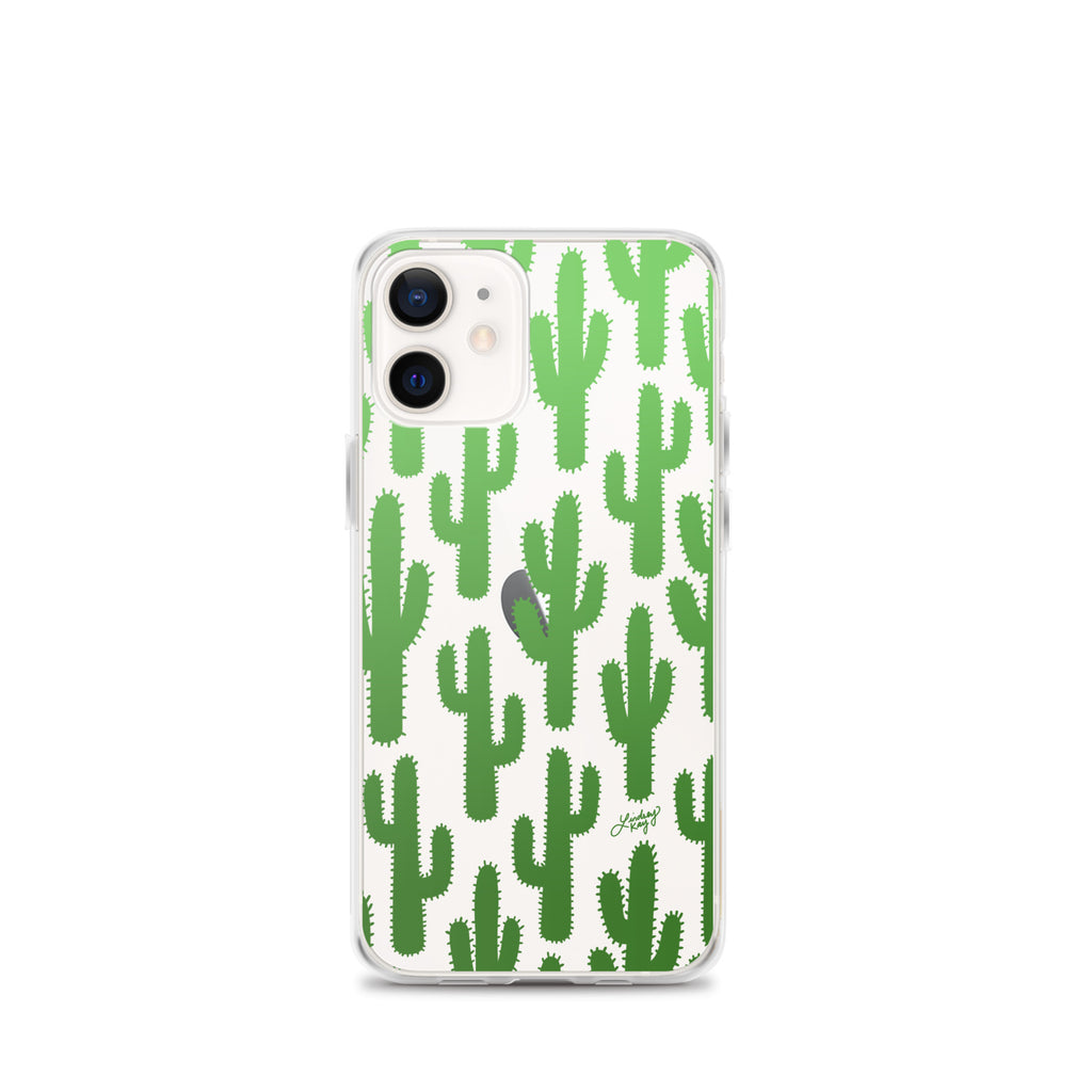 Gradient Green Cactus - Clear Case for iPhone®
