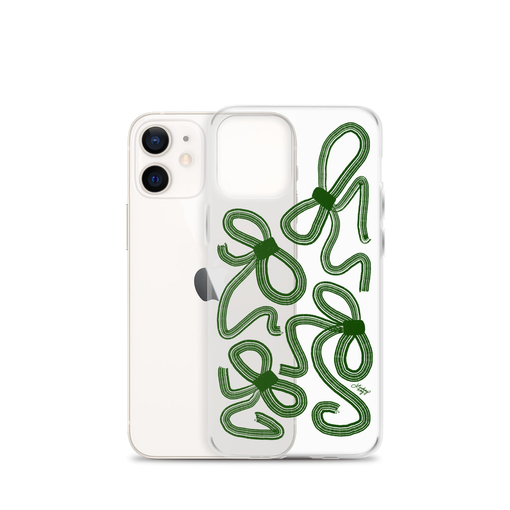 Forrest Green Ribbons - Clear Case for iPhone®