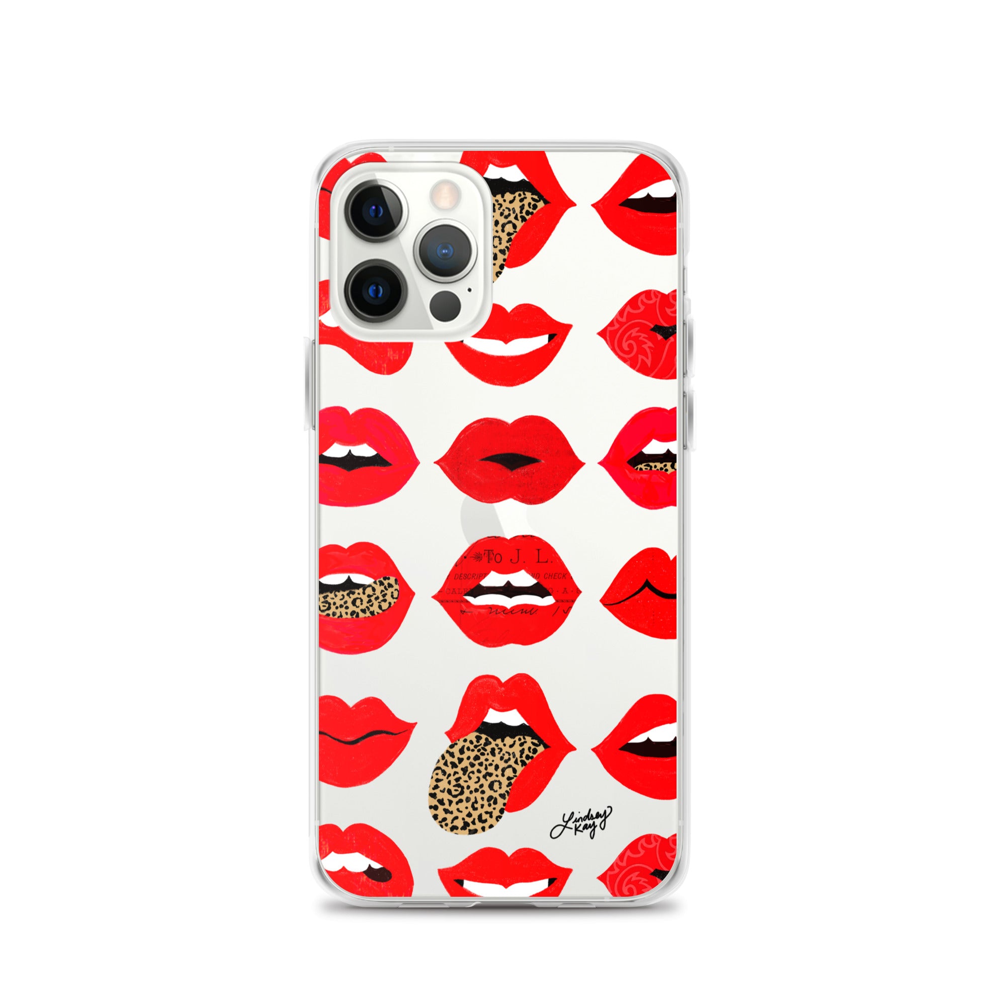 Labios de amor de leopardo - Funda transparente para iPhone®