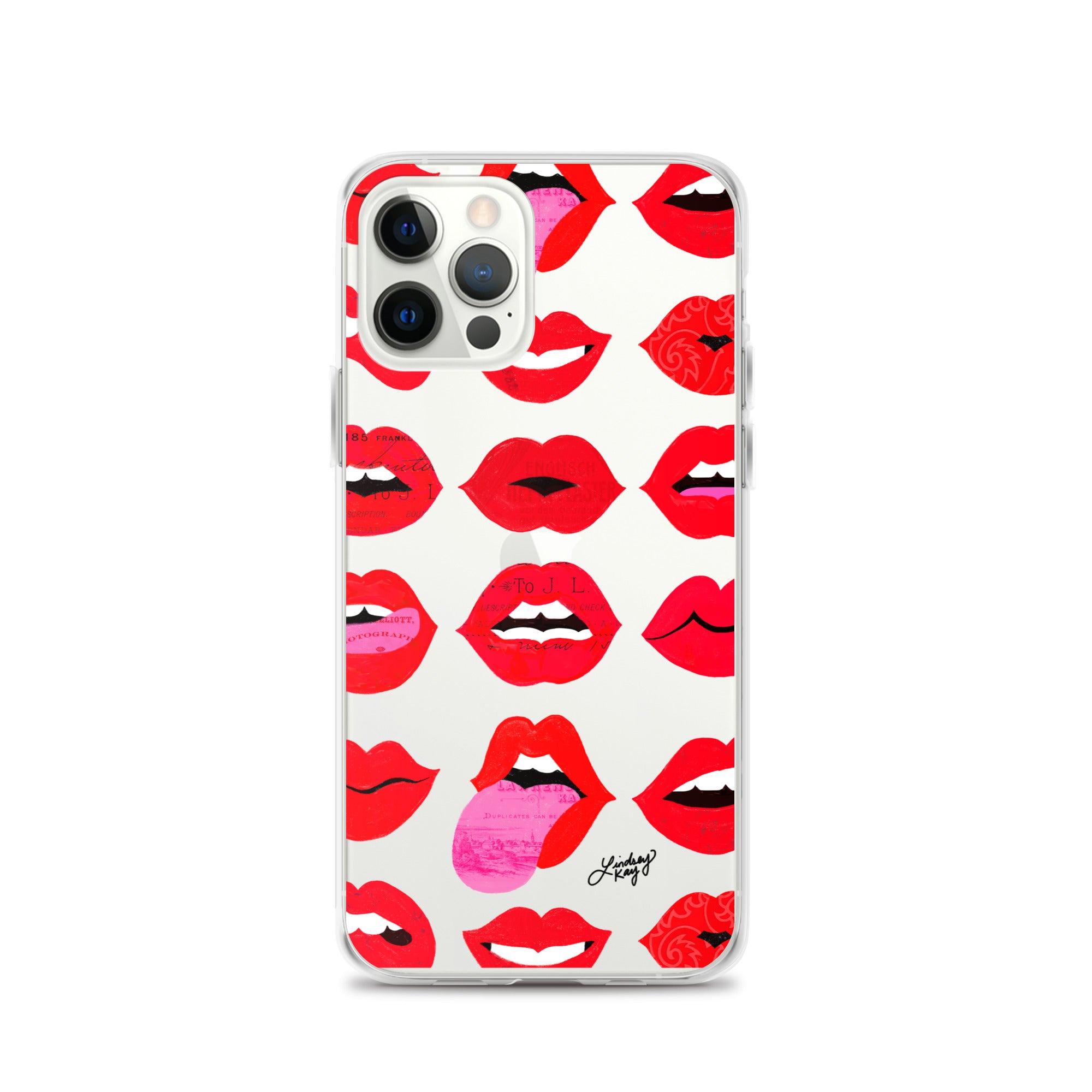 Labios rojos de amor - Funda transparente para iPhone®