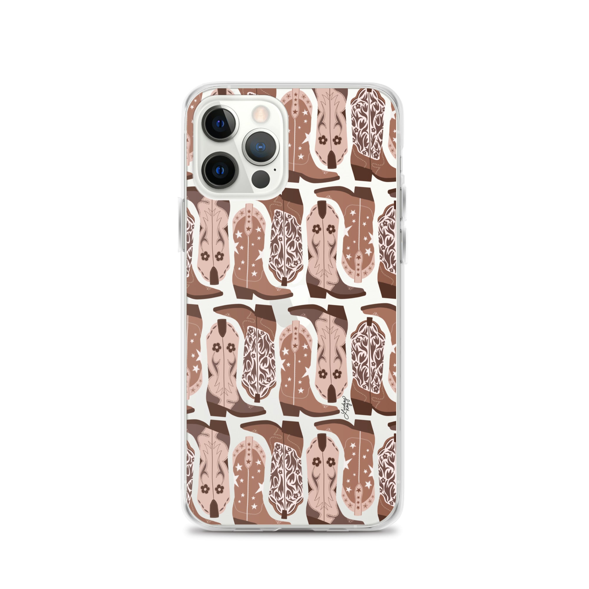 Ilustración de botas de vaquero - Funda transparente para iPhone®