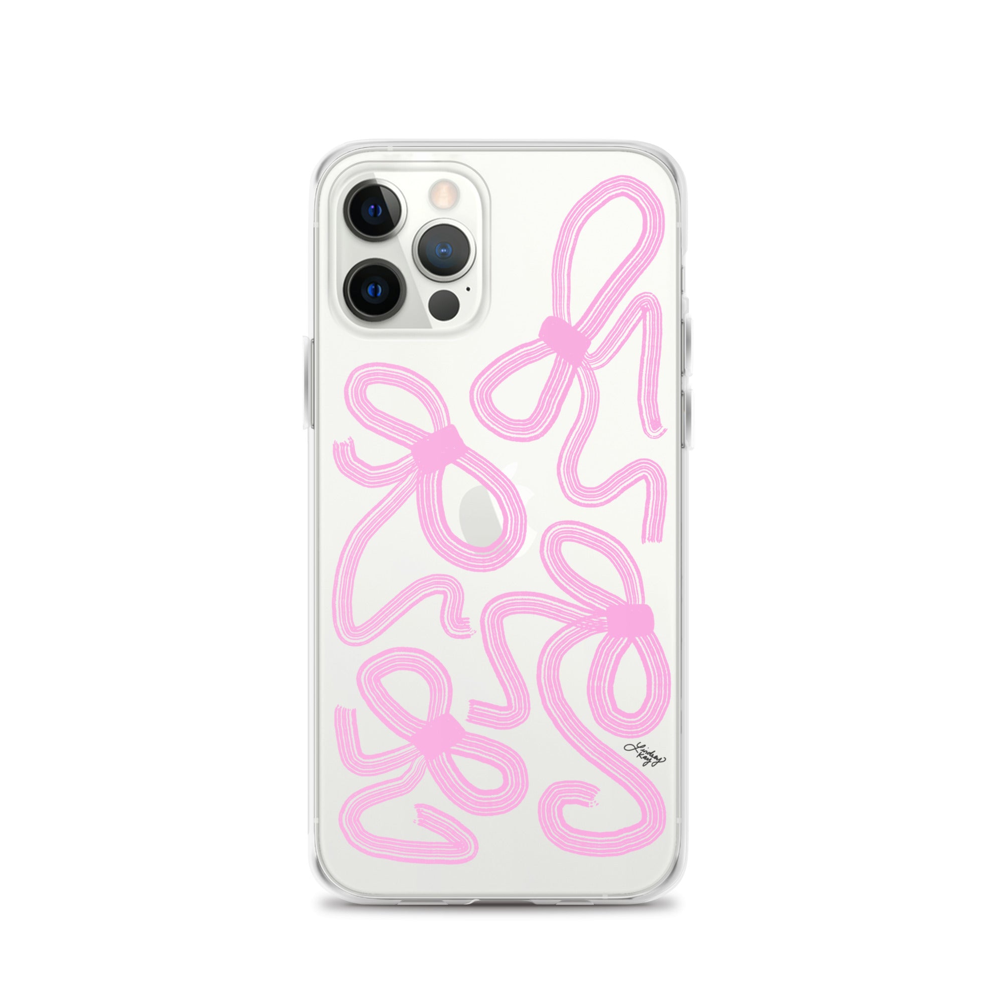 Pink Ribbon Illustration - Clear Case for iPhone®