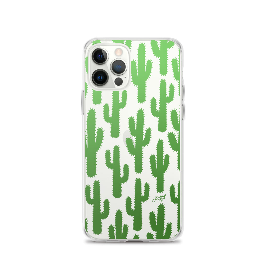 Gradient Green Cactus - Clear Case for iPhone®