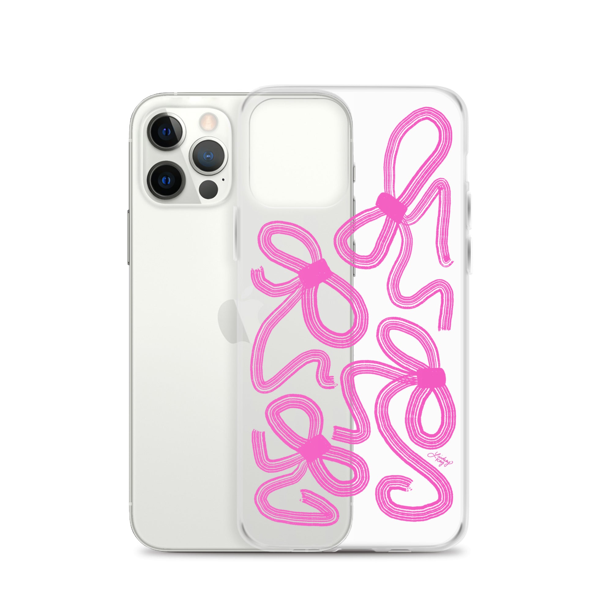 Cinta rosa - Funda transparente para iPhone®