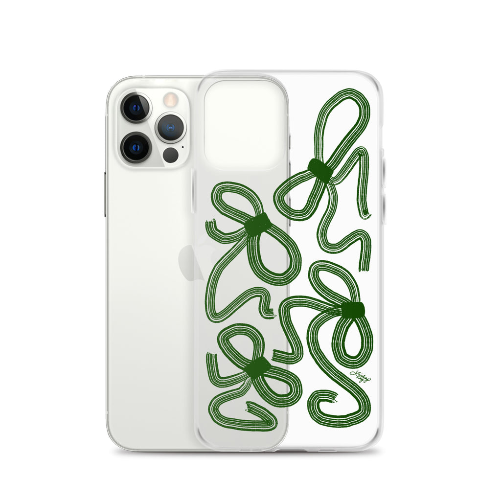 Forrest Green Ribbons - Clear Case for iPhone®