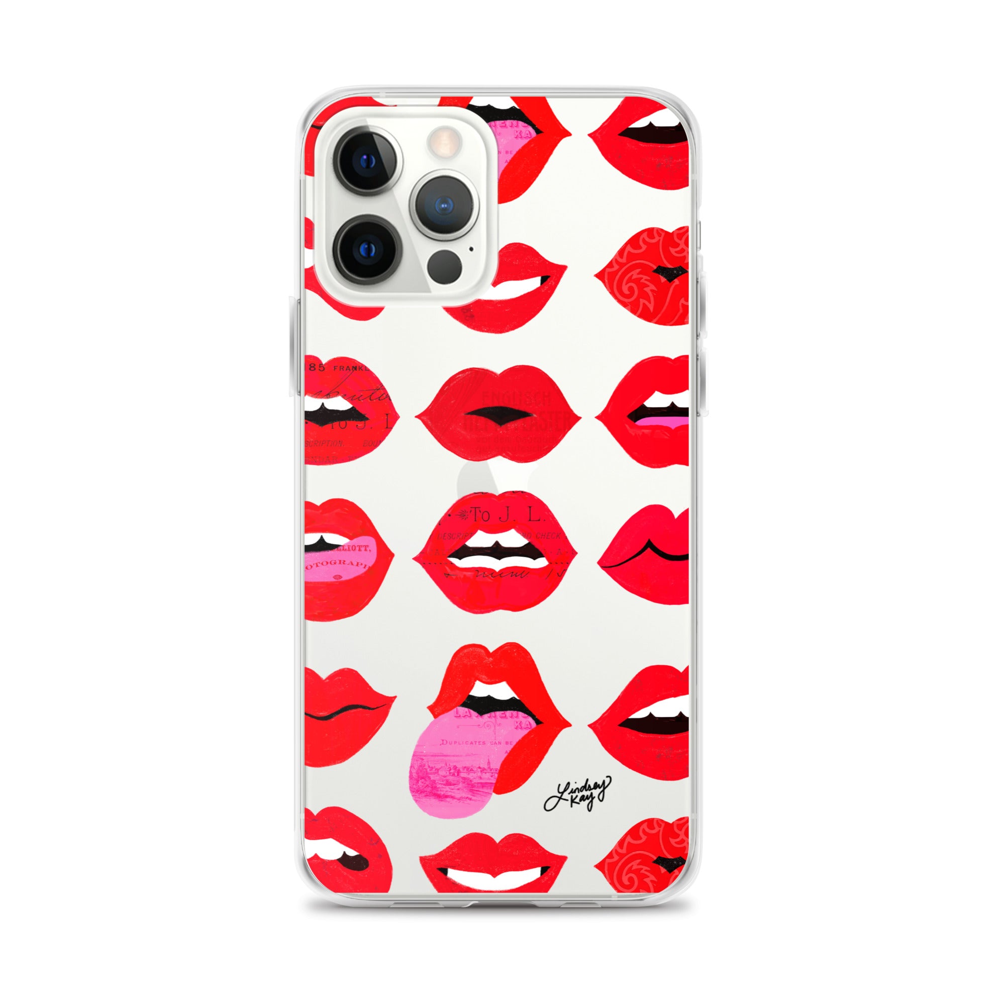 Labios rojos de amor - Funda transparente para iPhone®