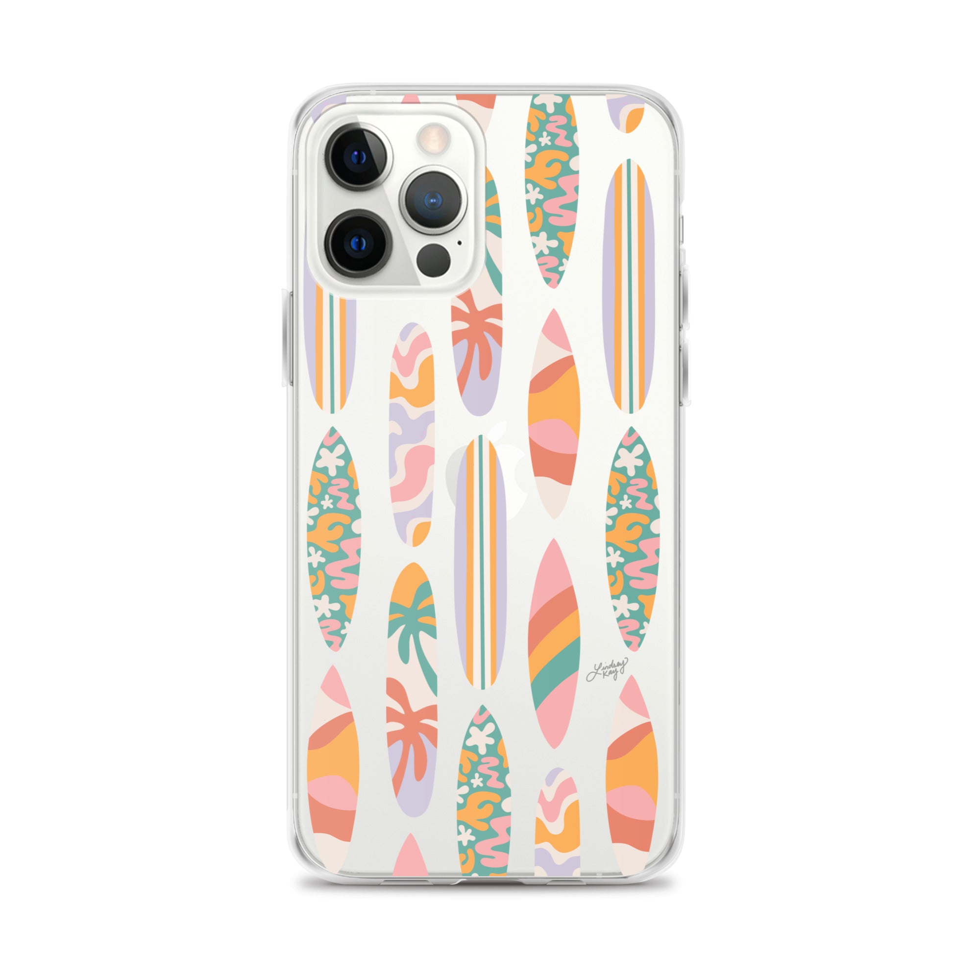 Modèle d'illustration de planches de surf - Coque transparente pour iPhone®