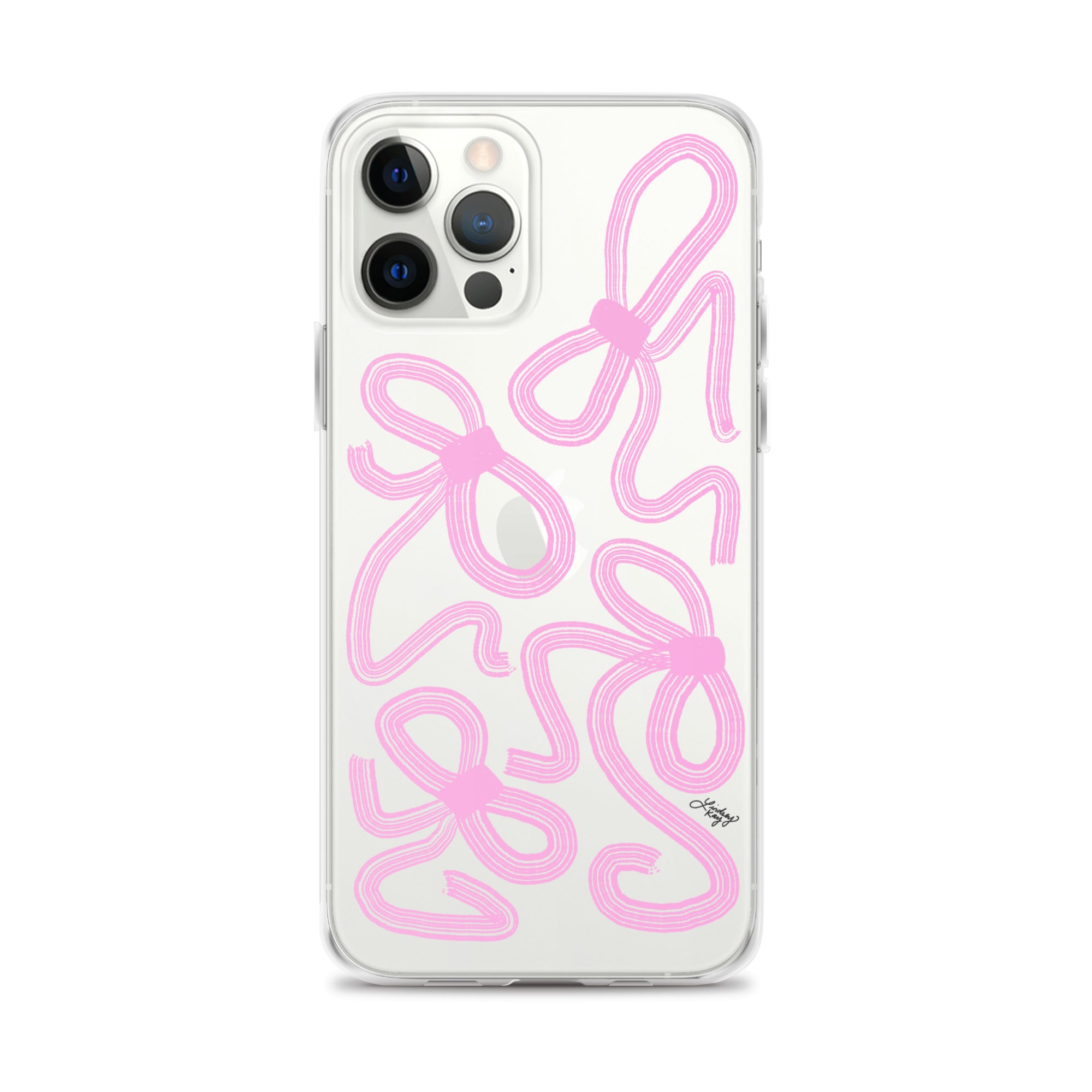 Pink Ribbon Illustration - Clear Case for iPhone®