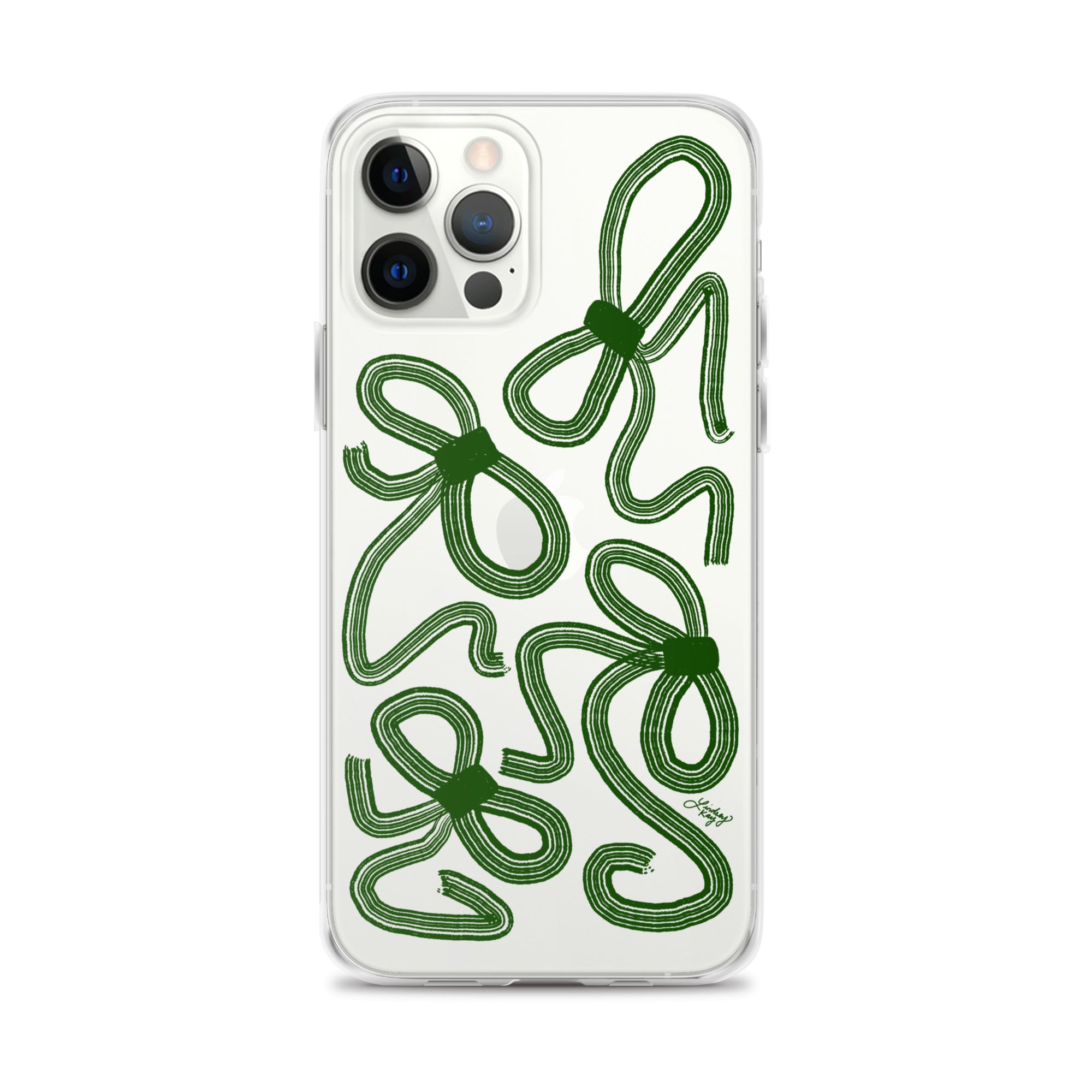 Forrest Green Ribbons - Clear Case for iPhone®