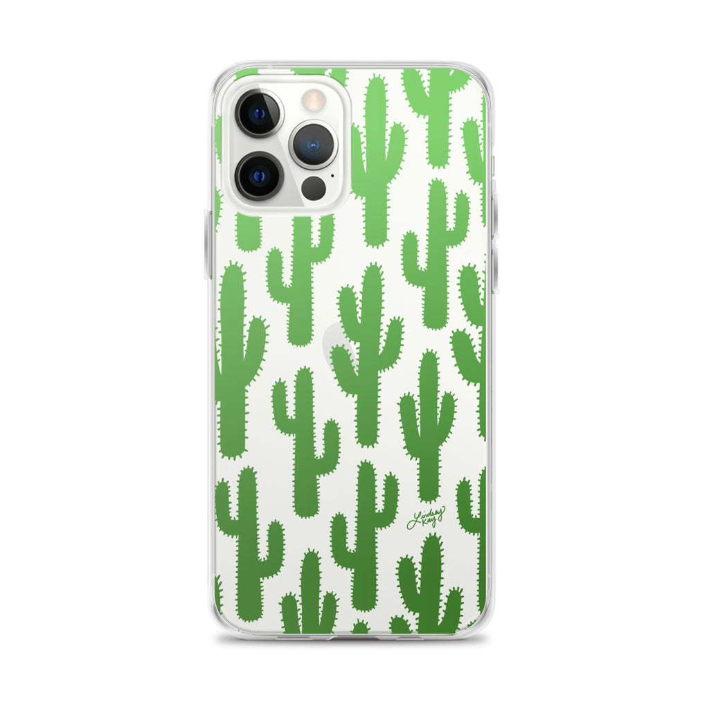 Gradient Green Cactus - Clear Case for iPhone®