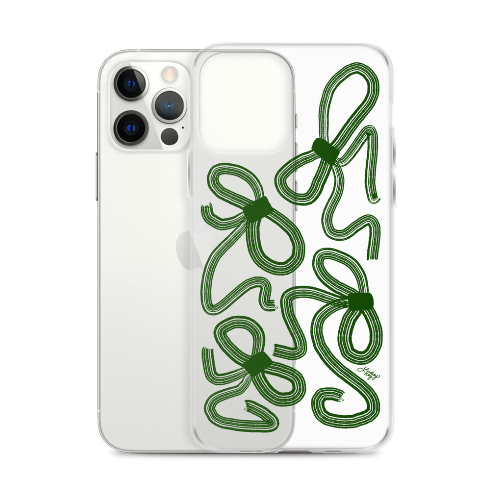 Forrest Green Ribbons - Clear Case for iPhone®