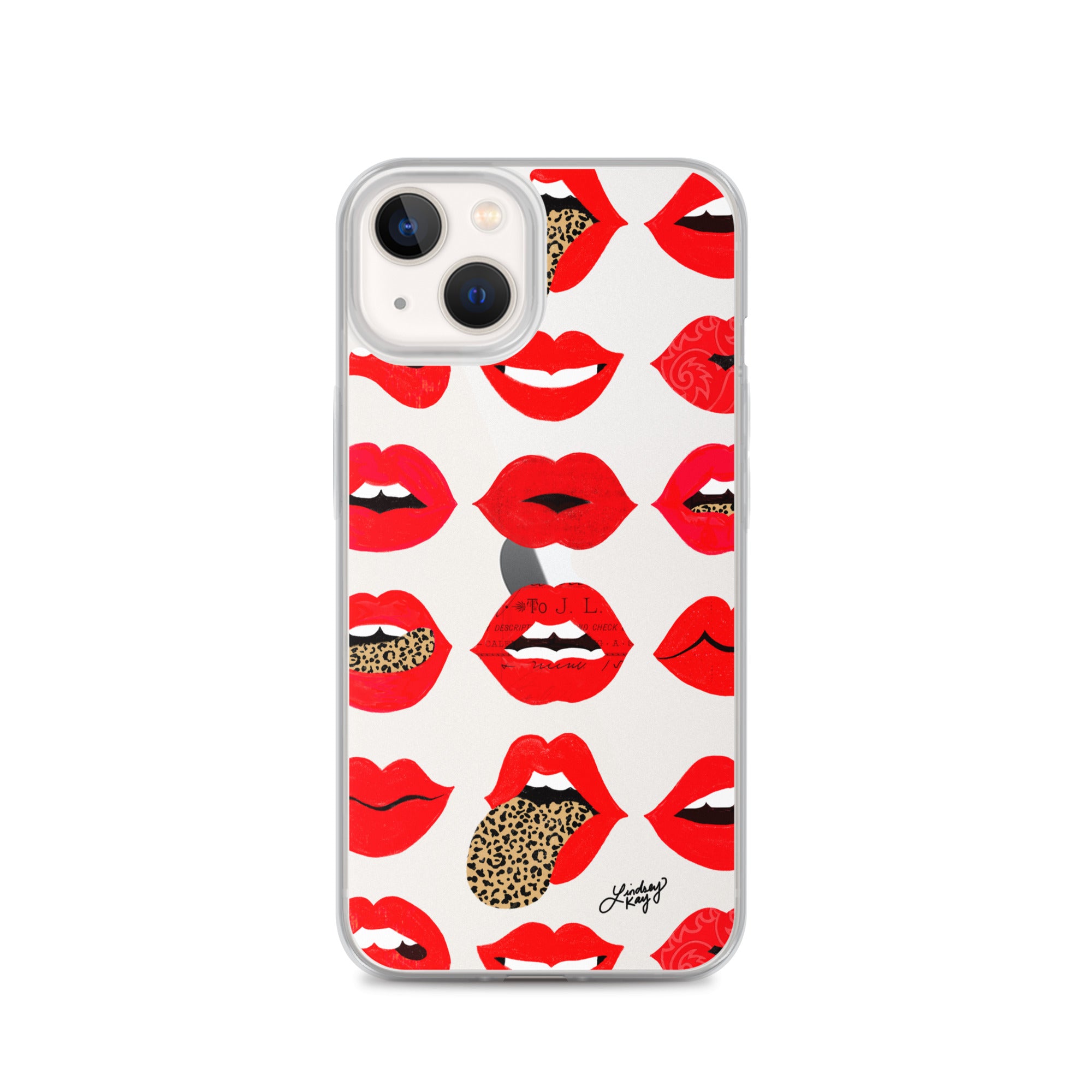 Labios de amor de leopardo - Funda transparente para iPhone®