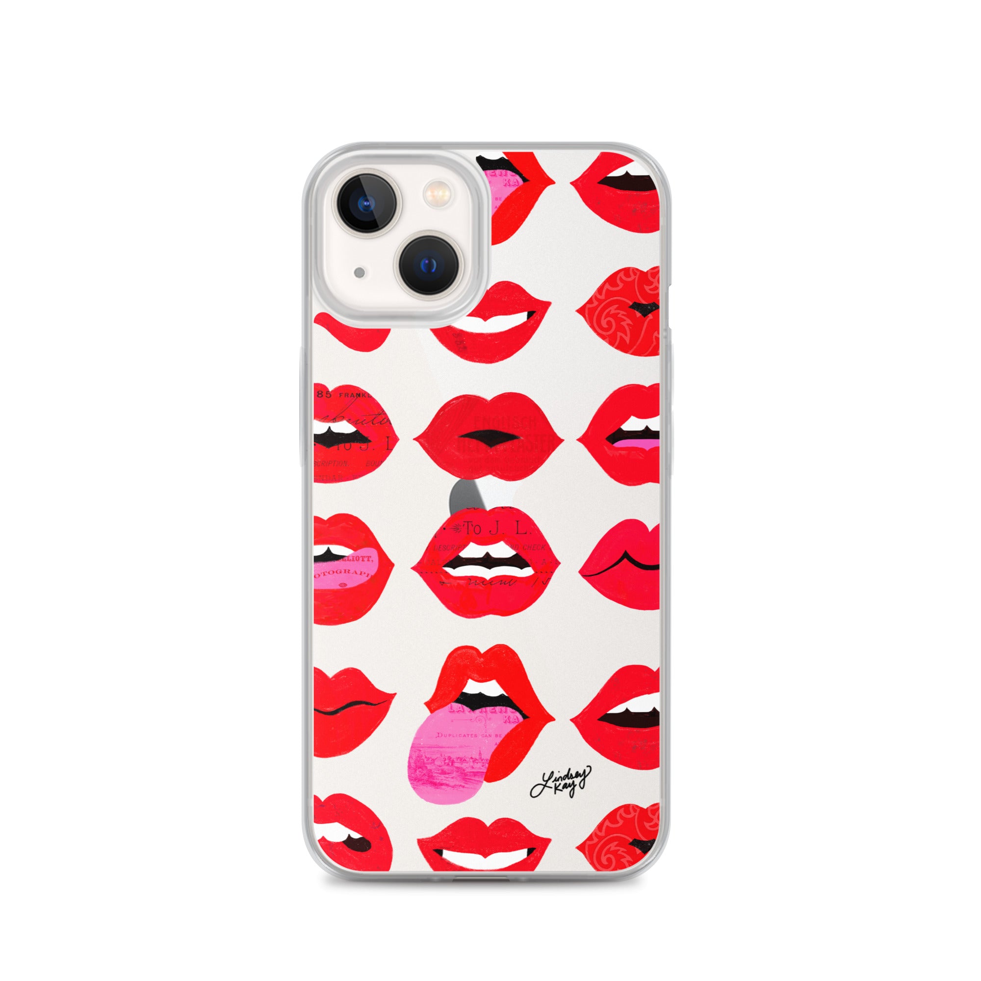 Labios rojos de amor - Funda transparente para iPhone®